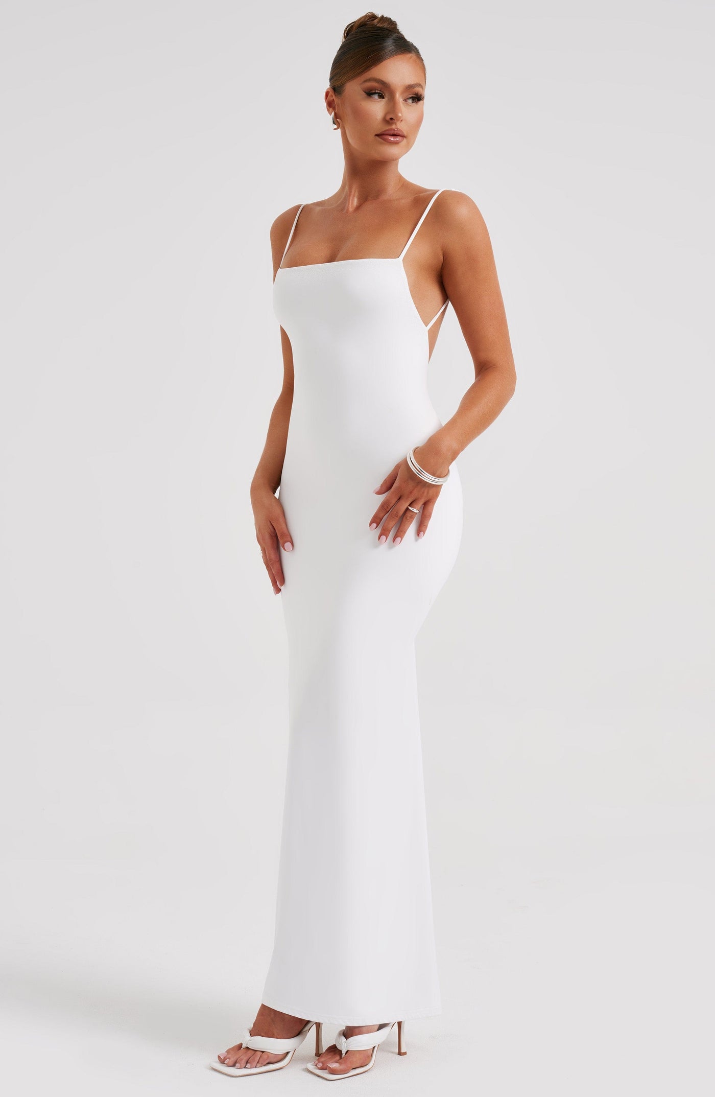 Sanya Maxi Elbise - Beyaz