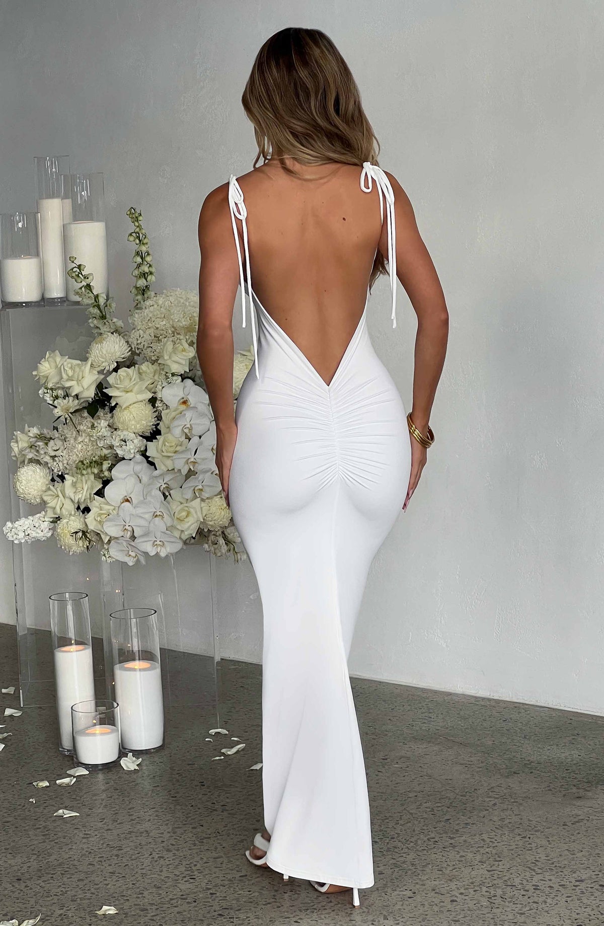 Sanya Maxi Elbise - Beyaz