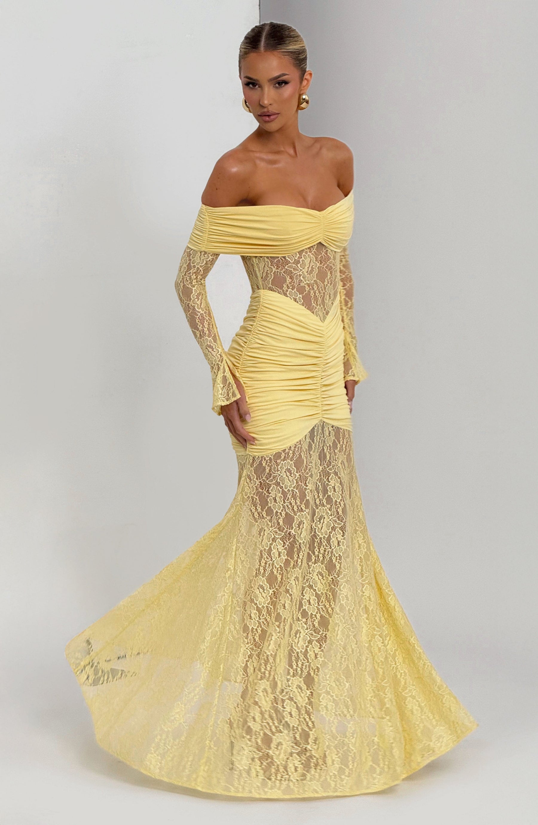 Sauline Maxi Elbise - Limon