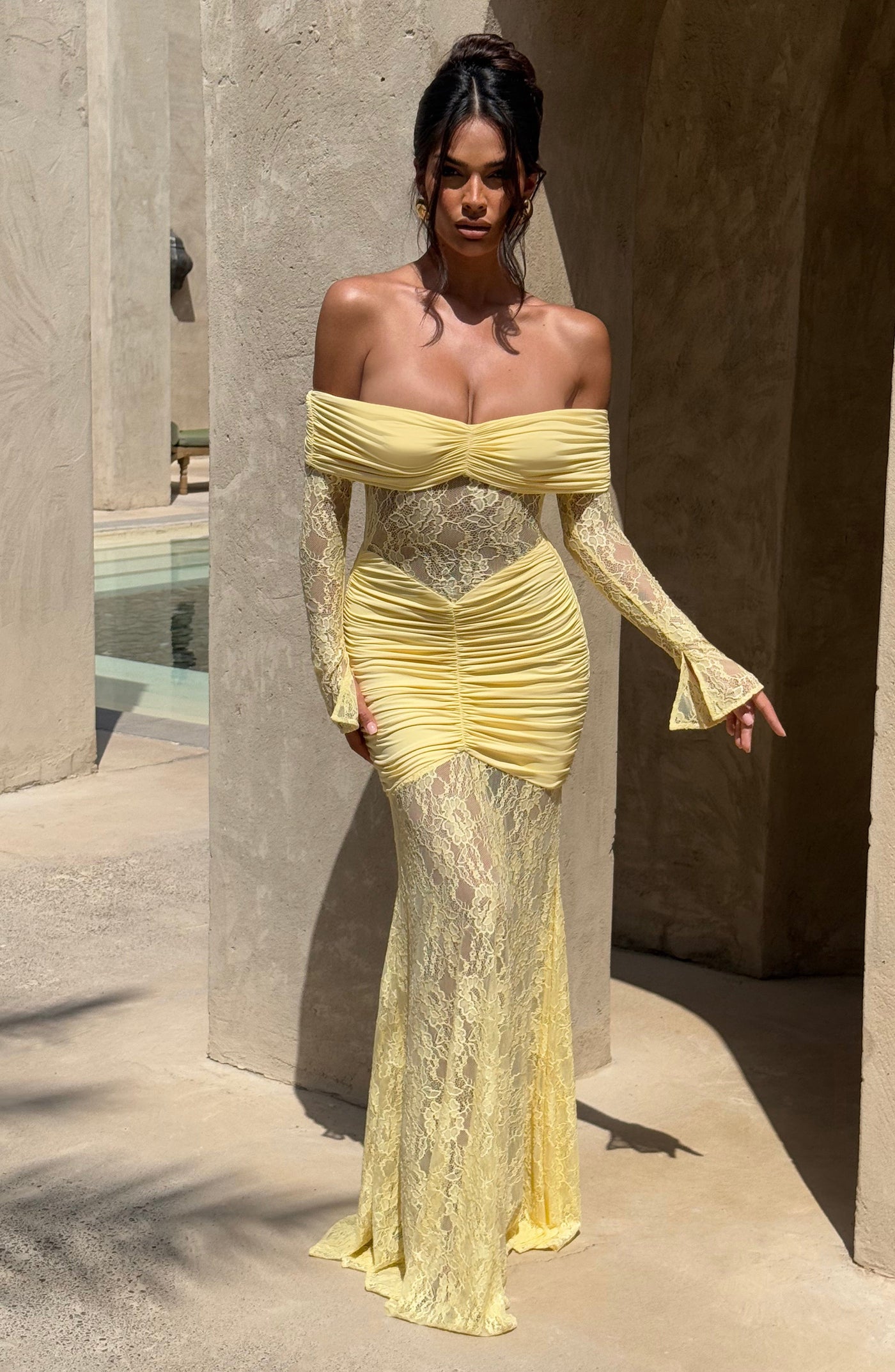Sauline Maxi Elbise - Limon
