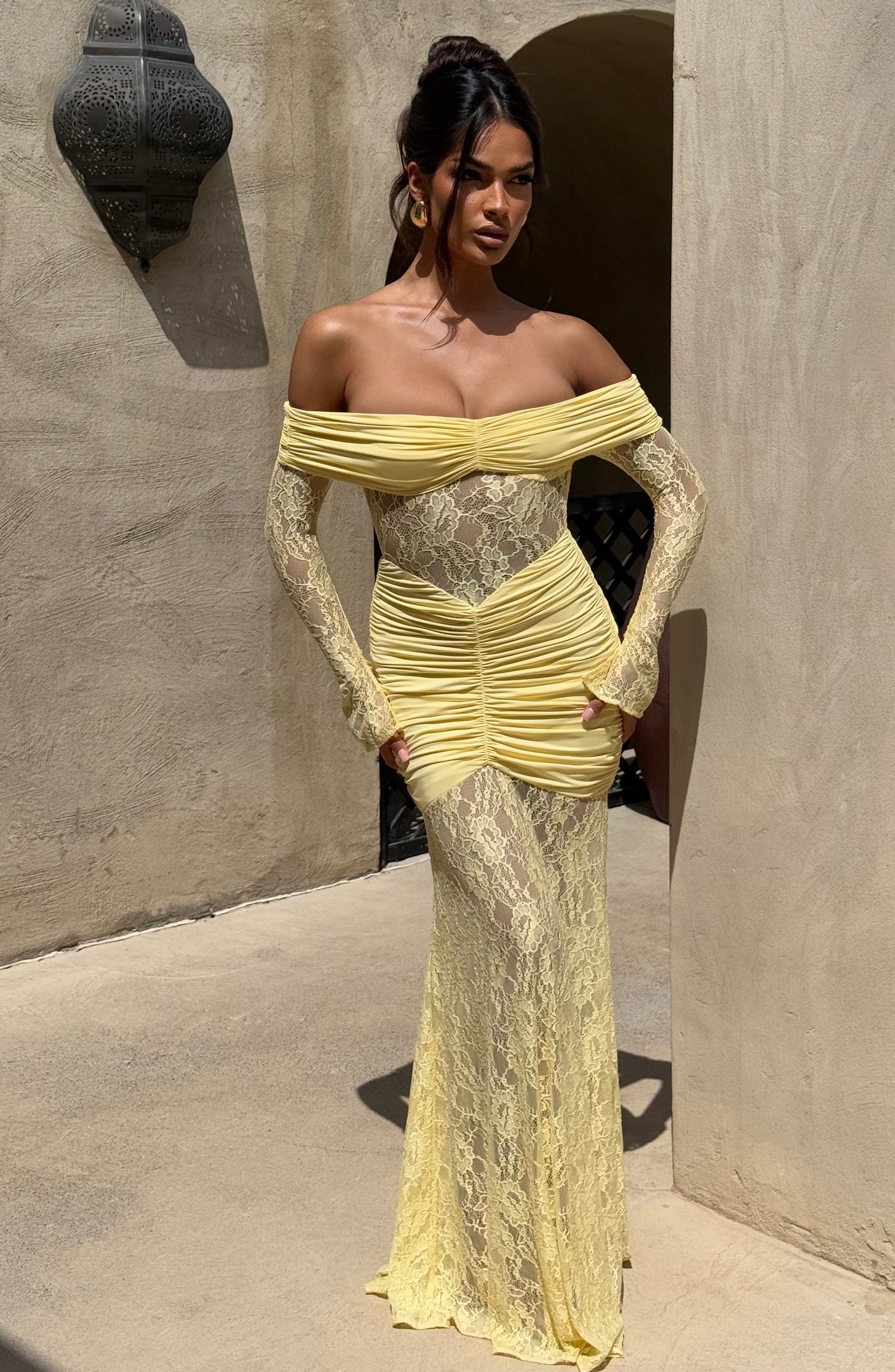 Sauline Maxi Elbise - Limon