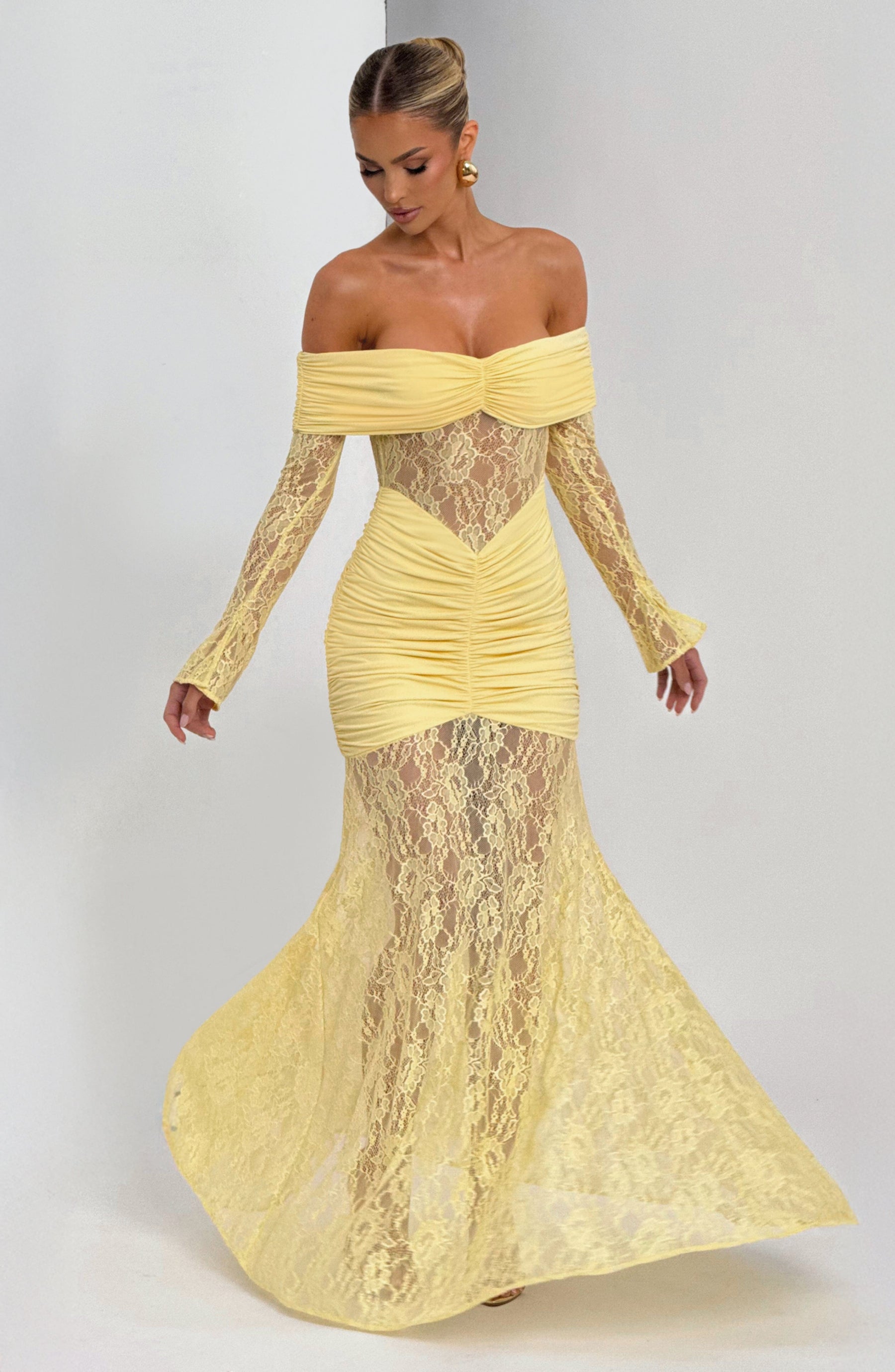 Sauline Maxi Elbise - Limon