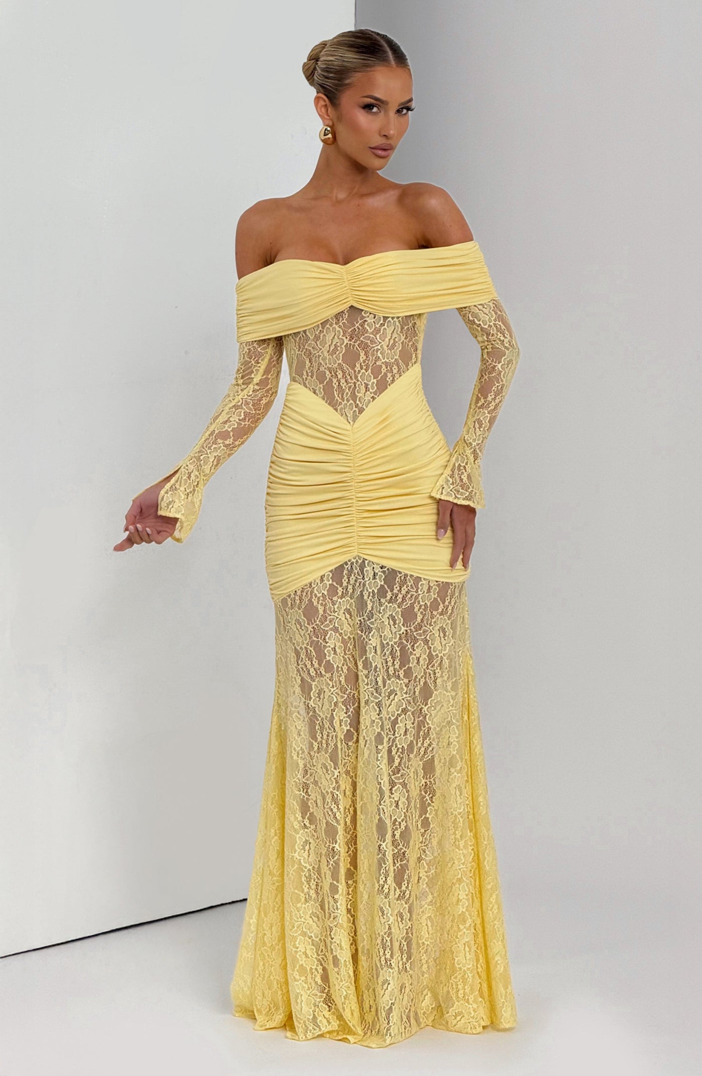 Sauline Maxi Elbise - Limon