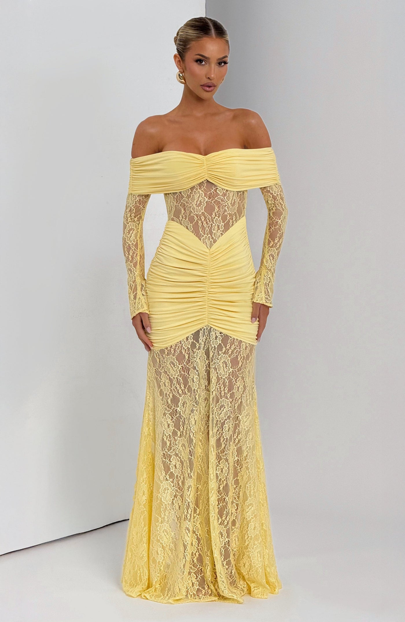 Sauline Maxi Elbise - Limon