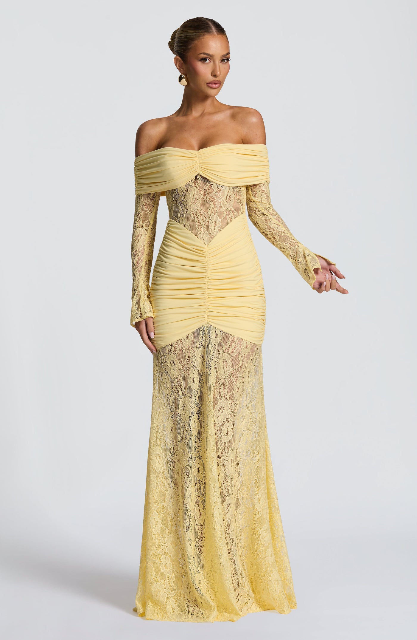 Sauline Maxi Elbise - Limon