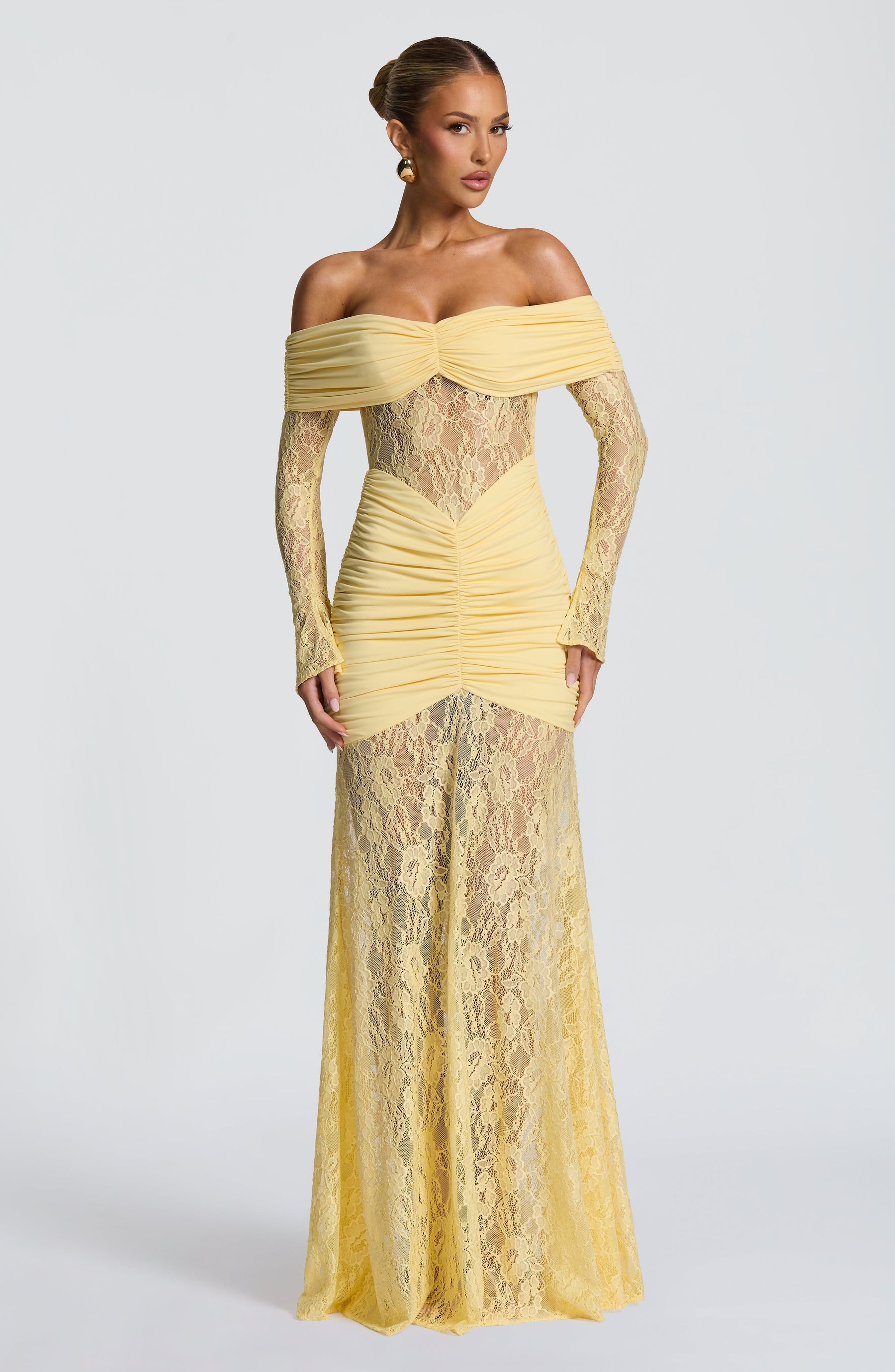 Sauline Maxi Elbise - Limon