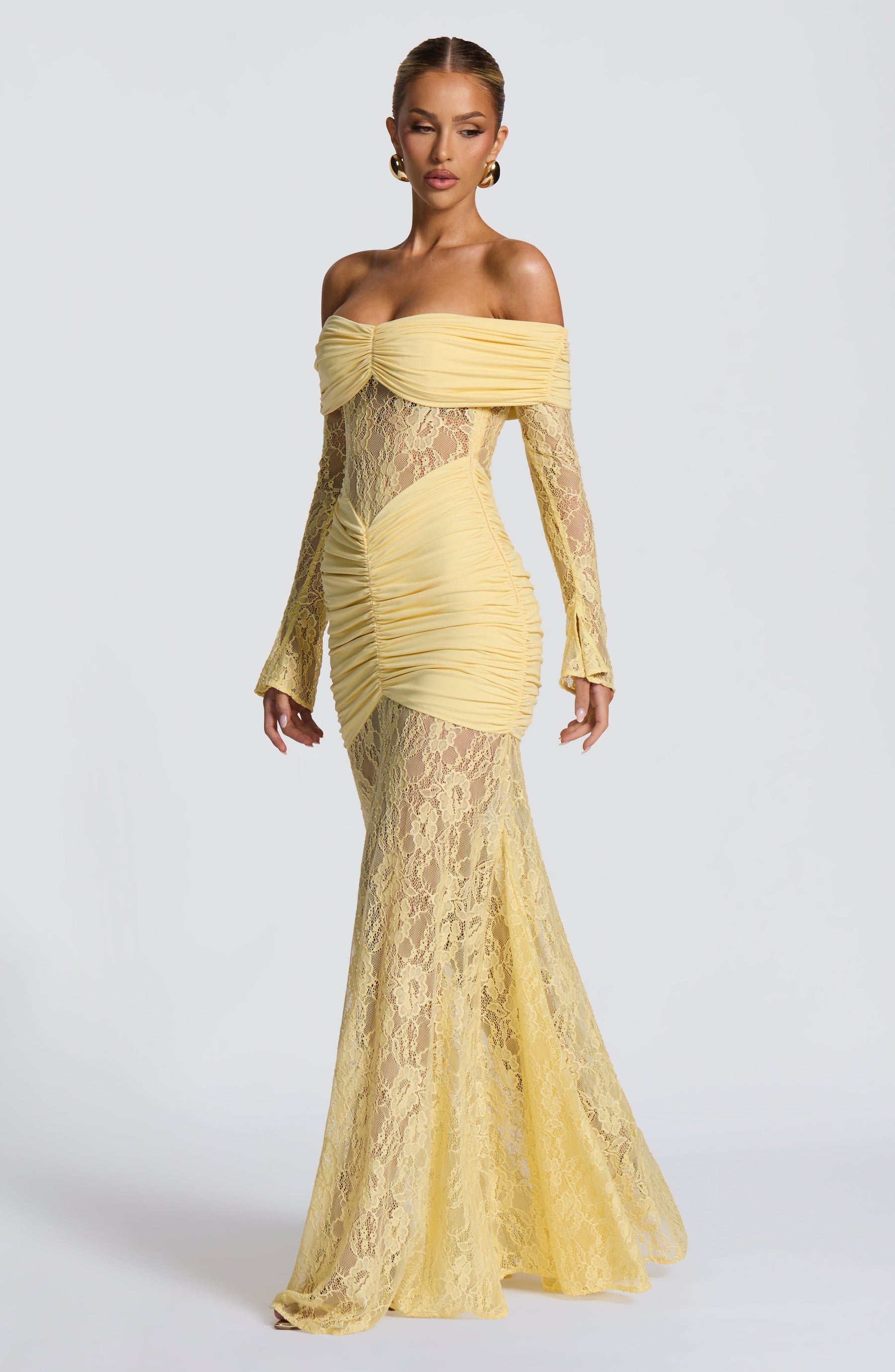 Sauline Maxi Elbise - Limon