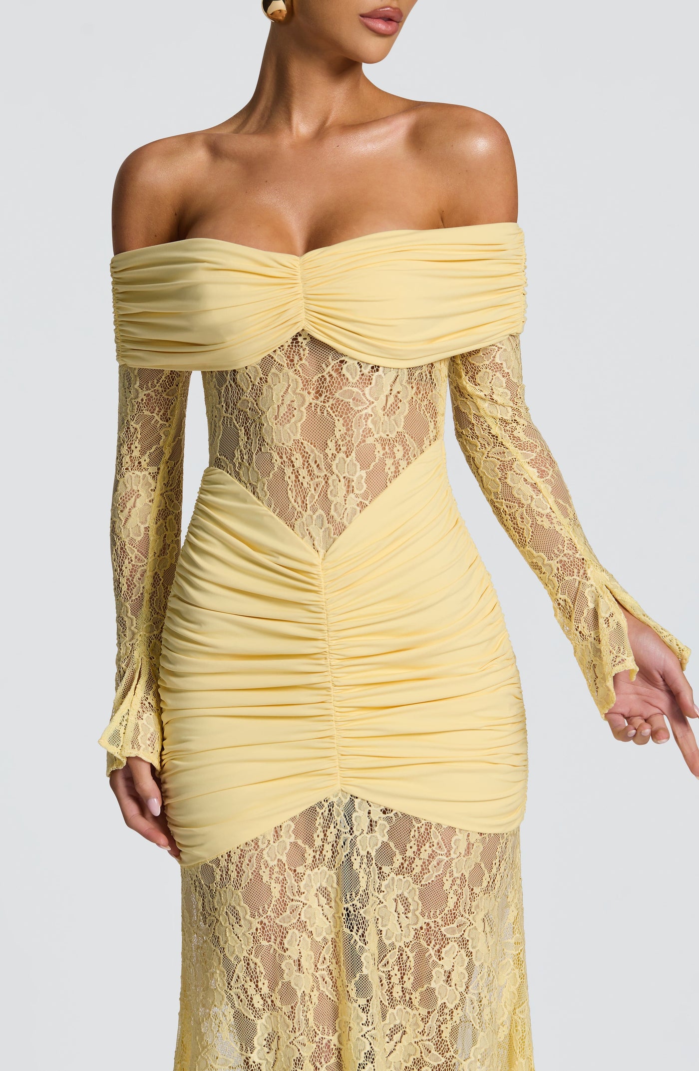 Sauline Maxi Elbise - Limon