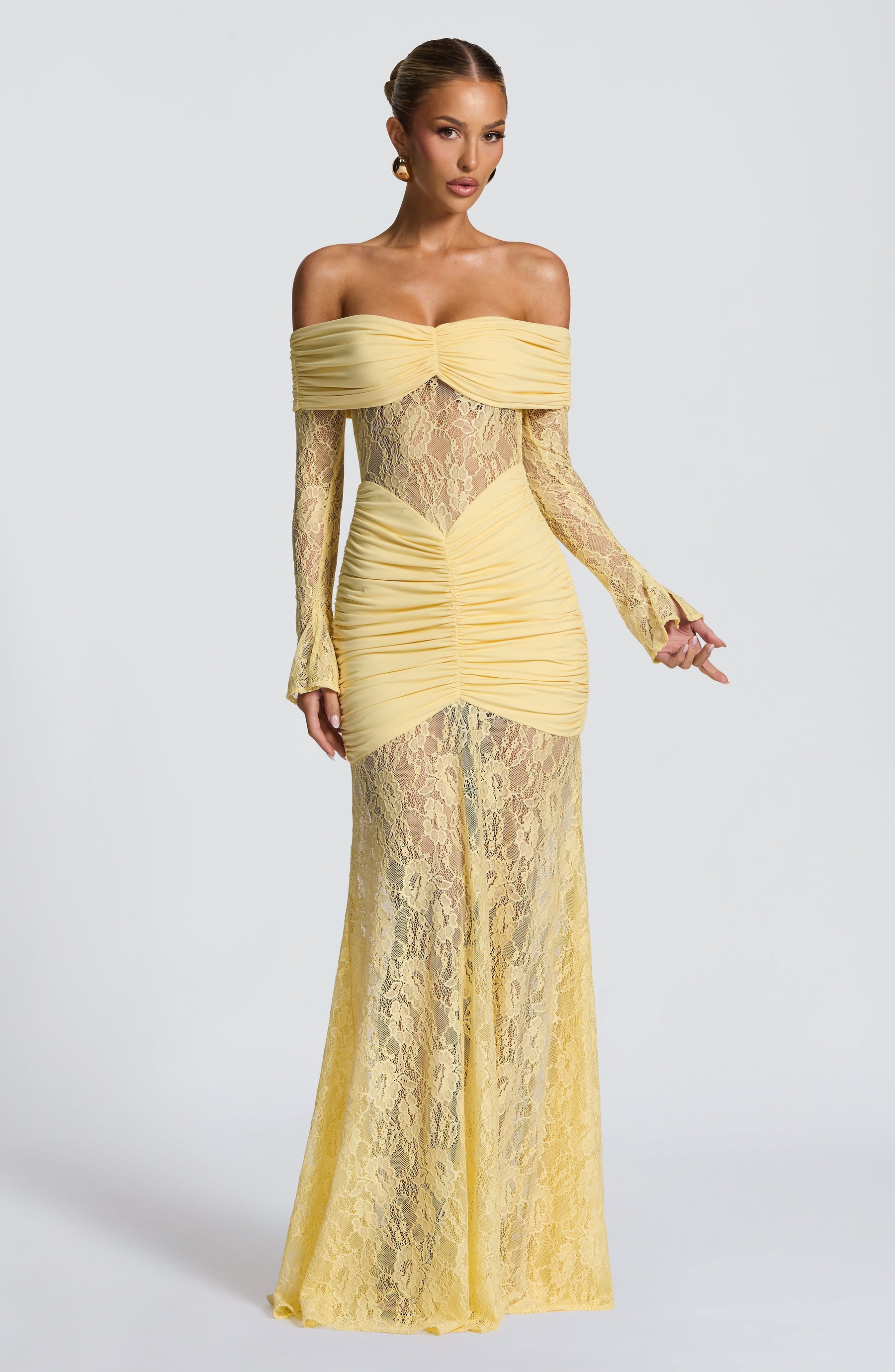 Sauline Maxi Elbise - Limon