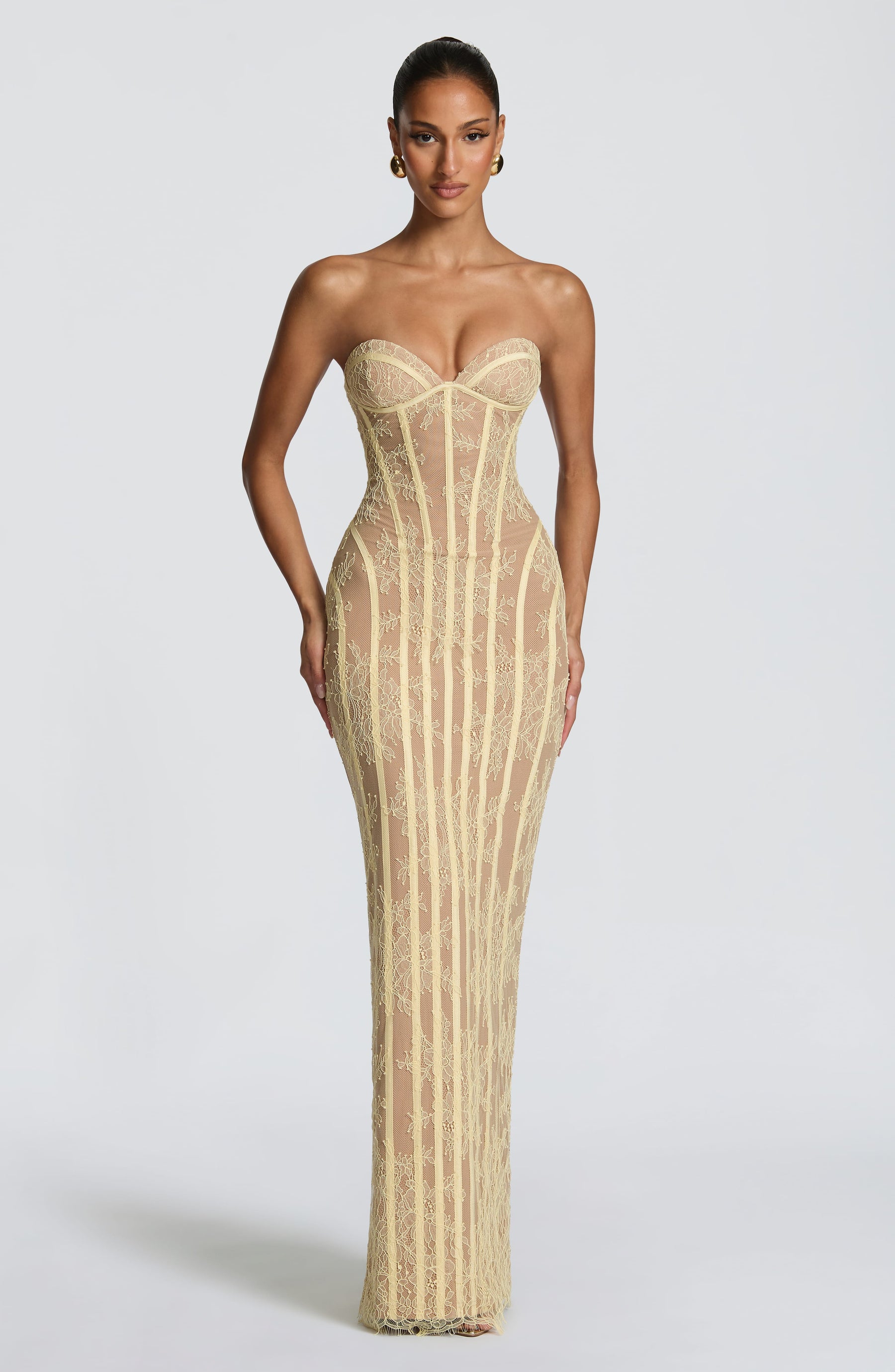 Sian Maxi Elbise - Limon