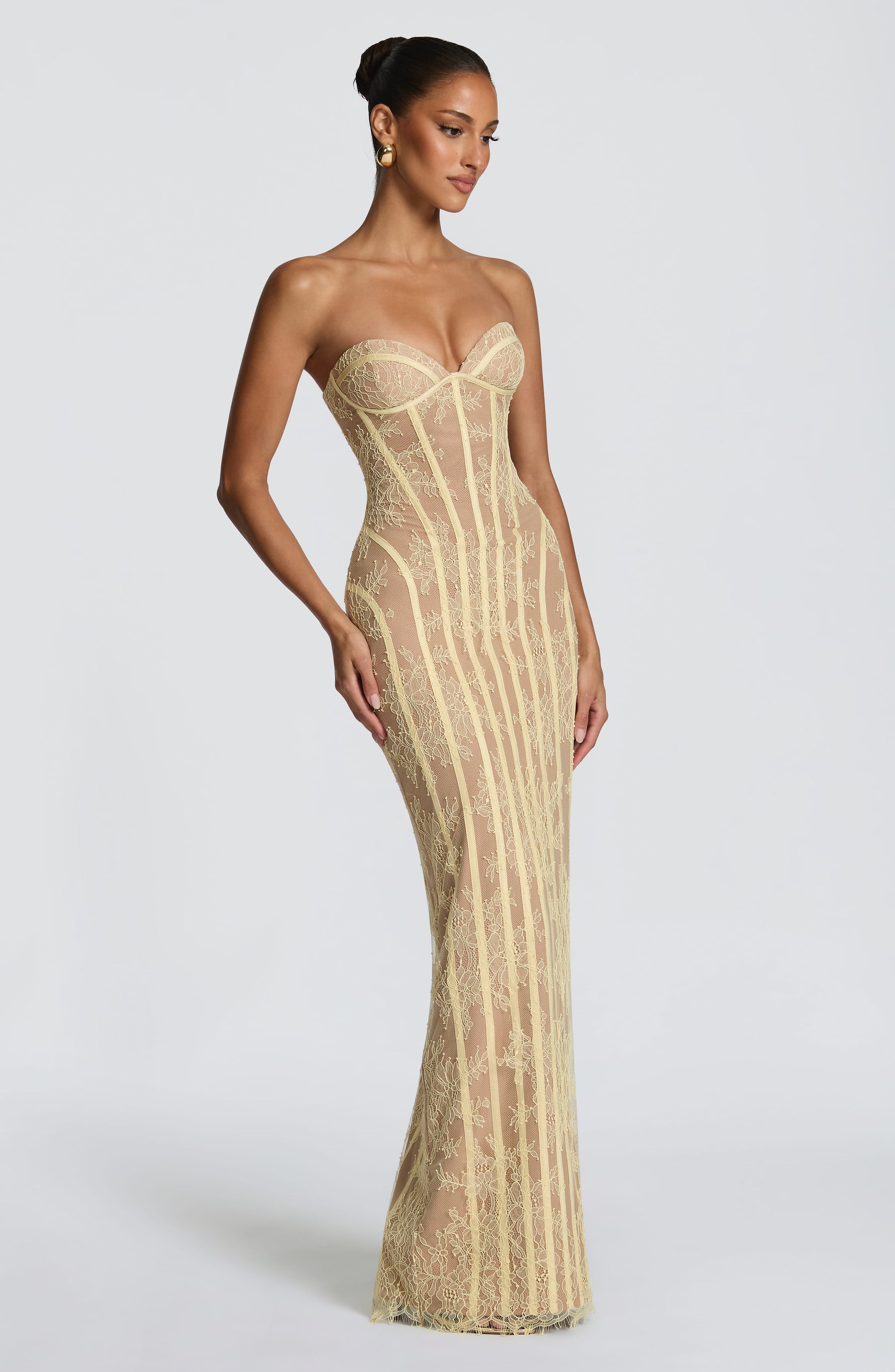 Sian Maxi Elbise - Limon