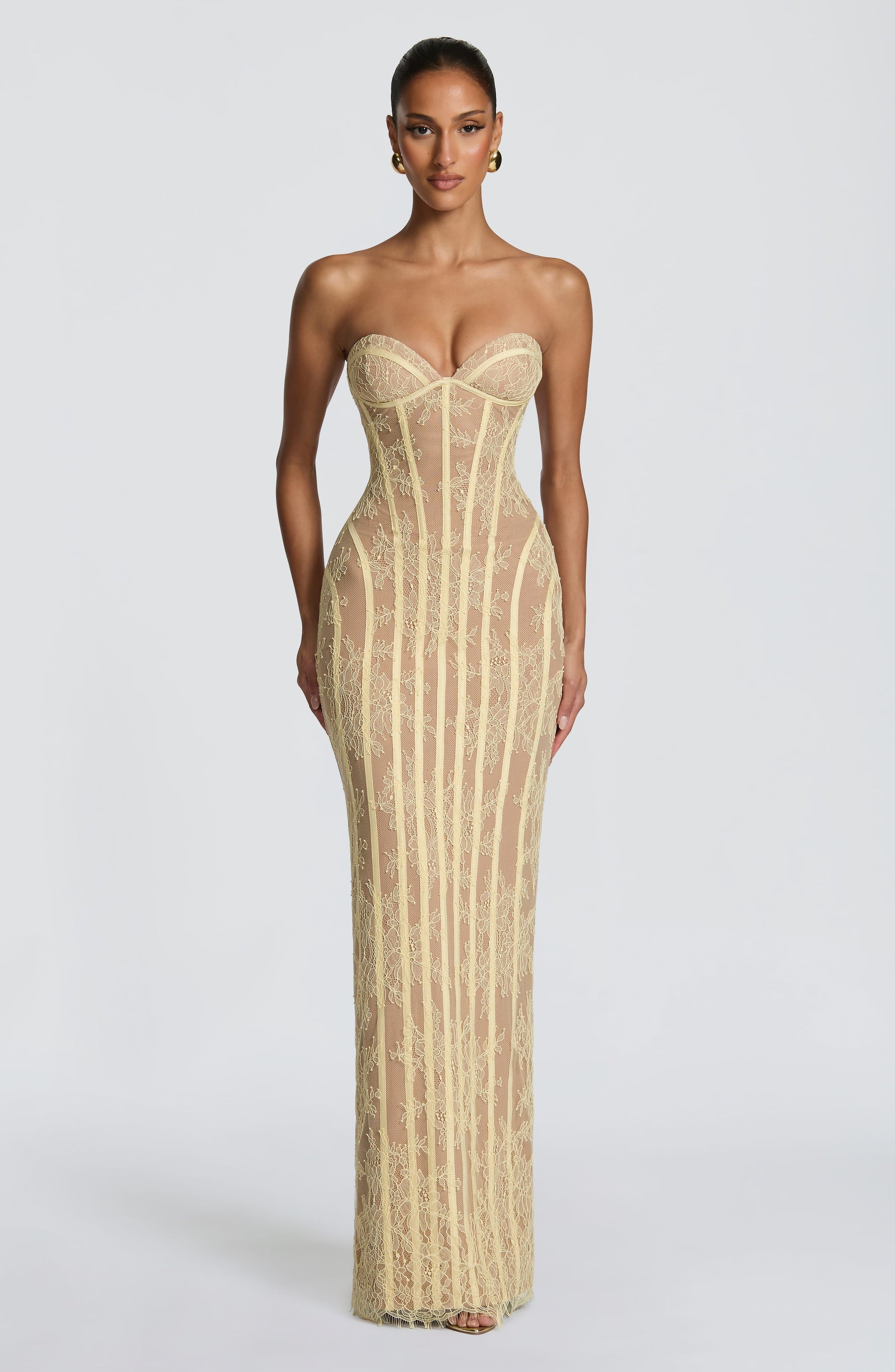 Sian Maxi Elbise - Limon