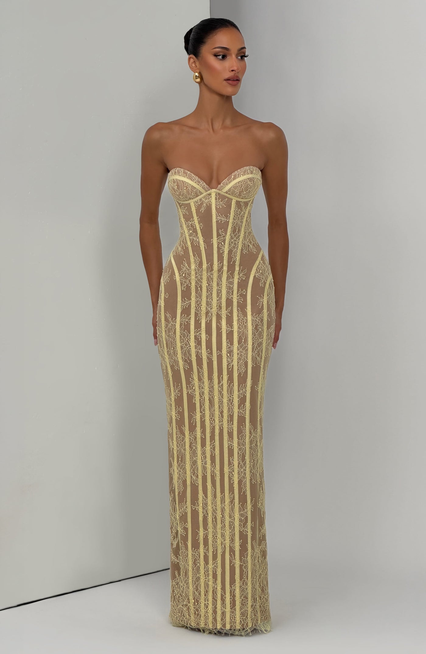 Sian Maxi Elbise - Limon