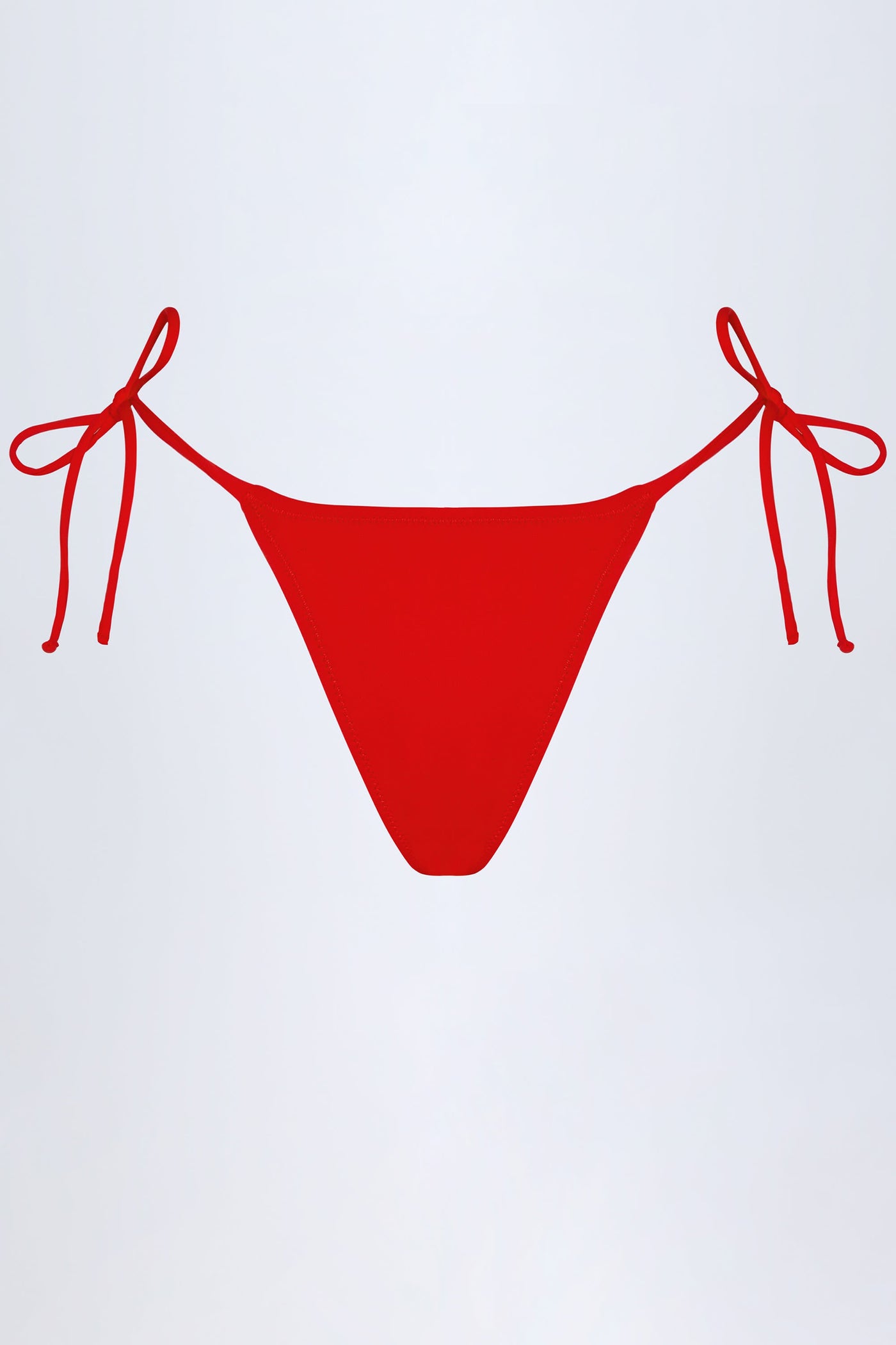 Yan Bağlamalı, Cesur Kesimli, Ateş Kırmızısı Bikini Altı