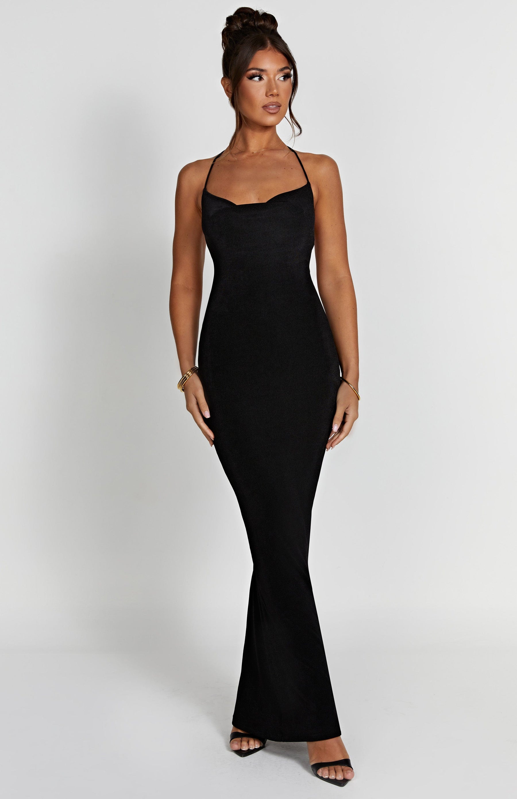 Talisa Maxi Elbise - Siyah