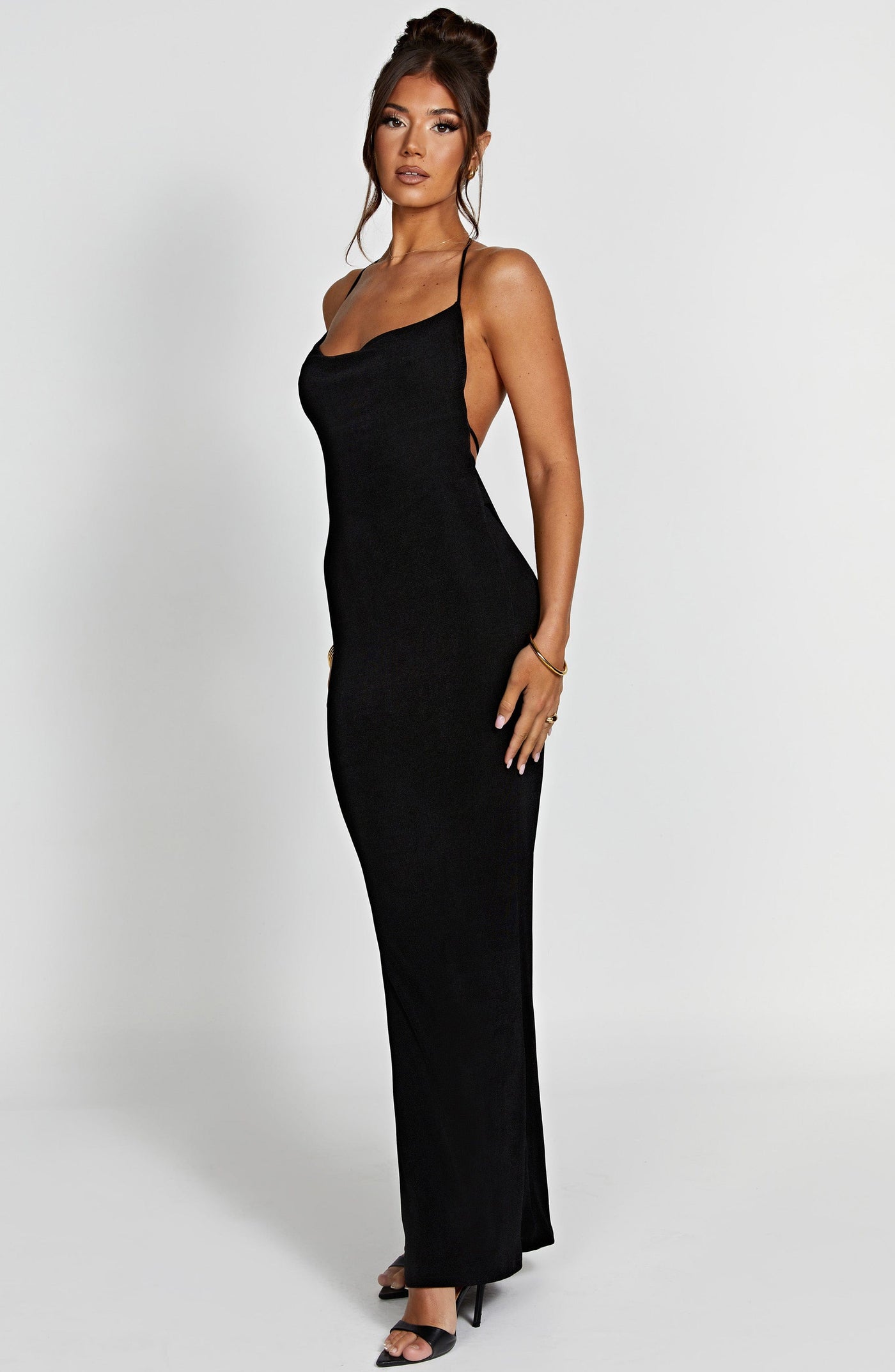 Talisa Maxi Elbise - Siyah