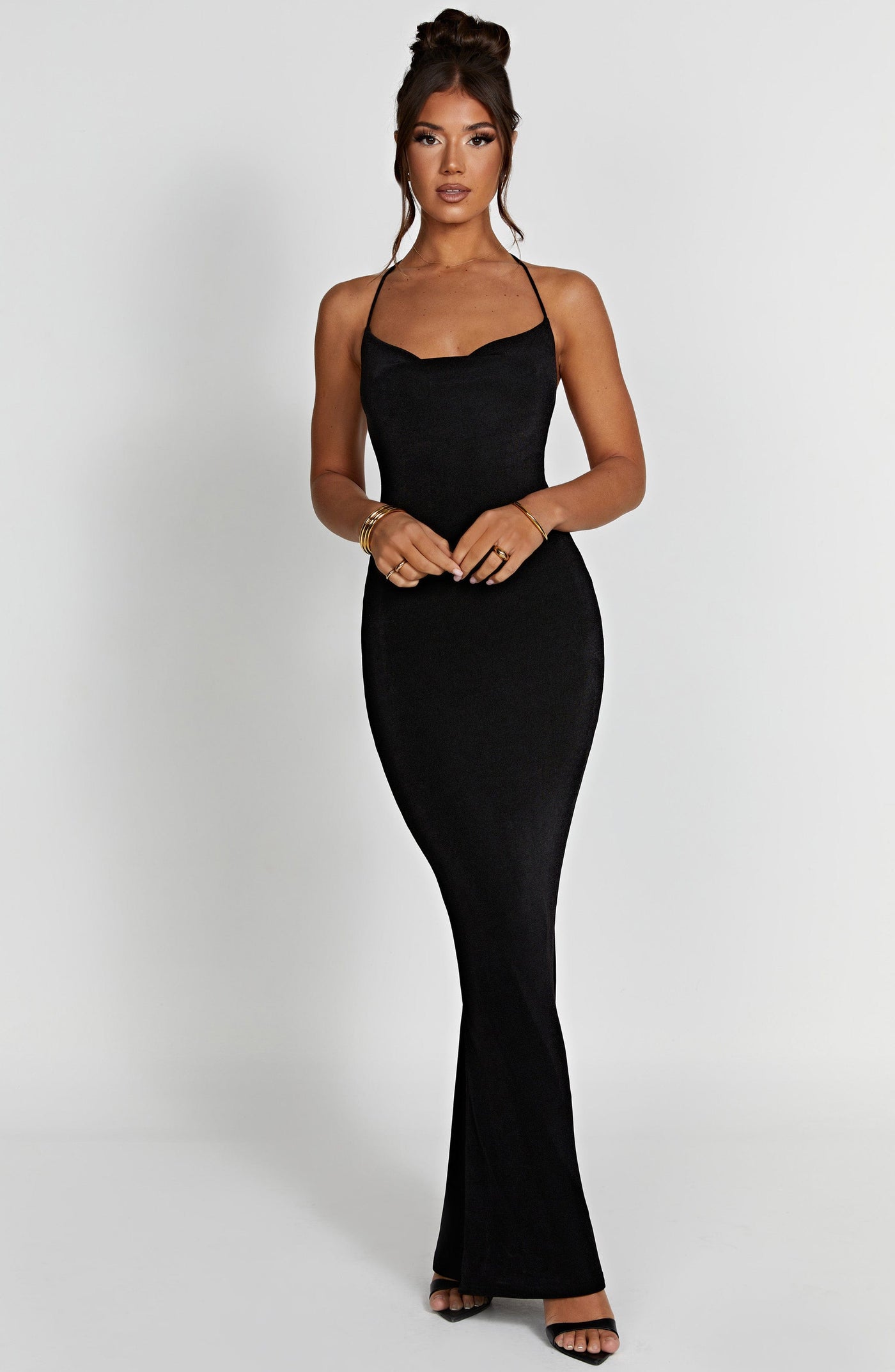 Talisa Maxi Elbise - Siyah