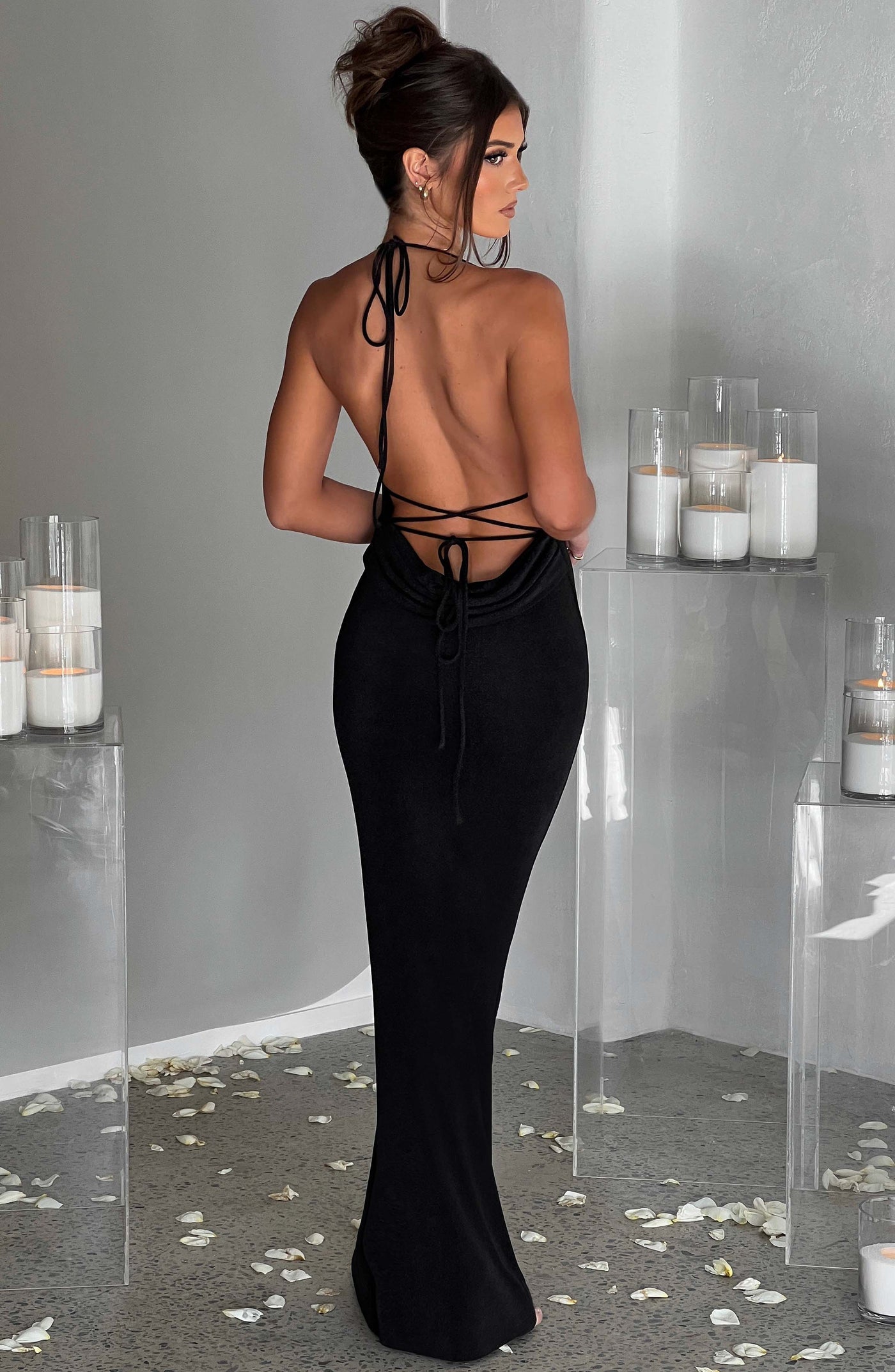 Talisa Maxi Elbise - Siyah