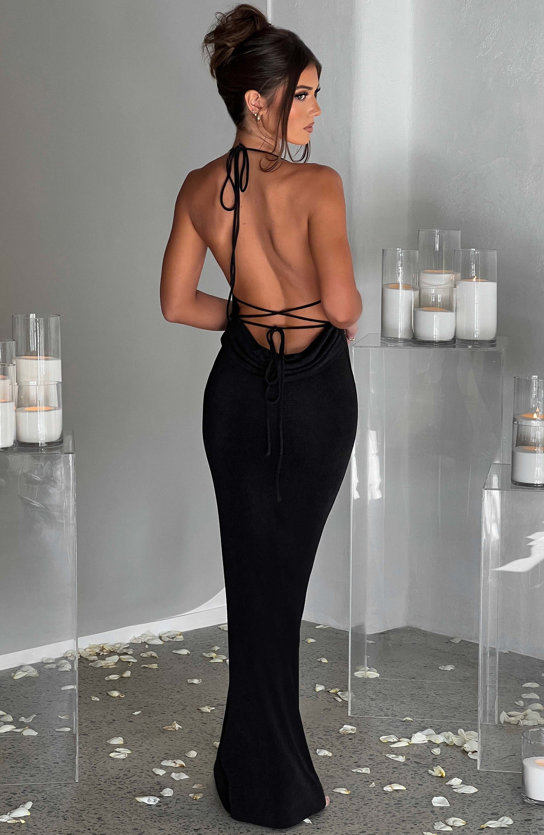 Talisa Maxi Elbise - Siyah