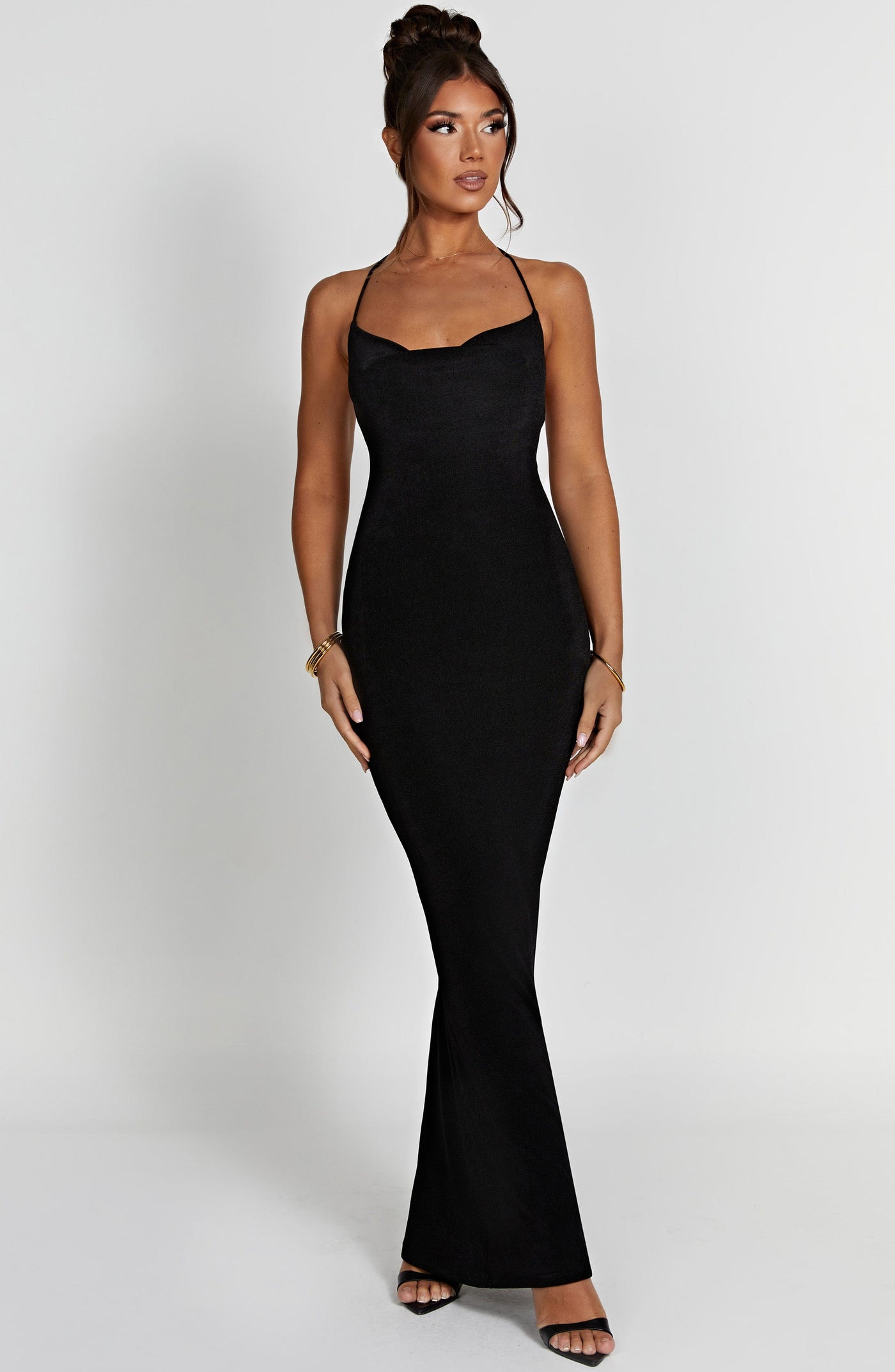Talisa Maxi Elbise - Siyah