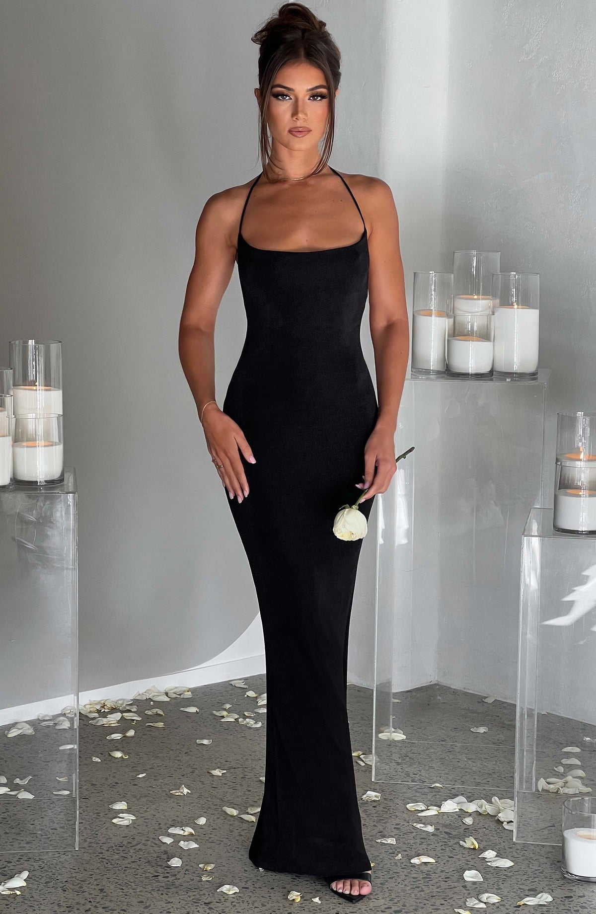 Talisa Maxi Elbise - Siyah