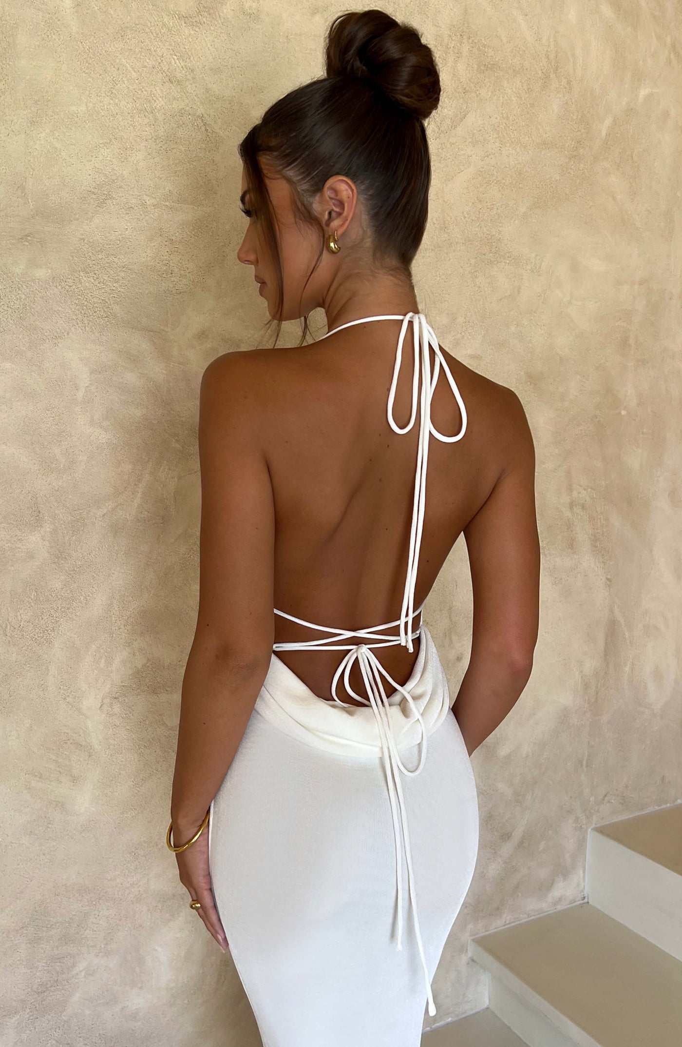 Talisa Maxi Elbise - Fildişi