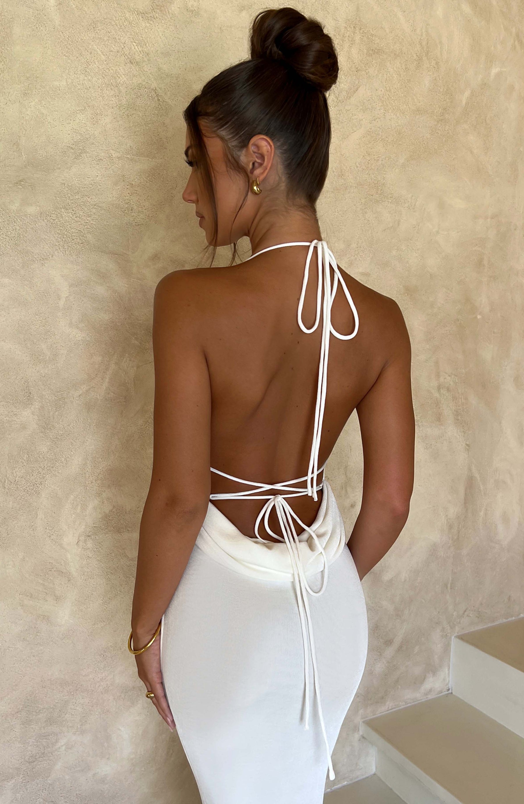 Talisa Maxi Elbise - Fildişi