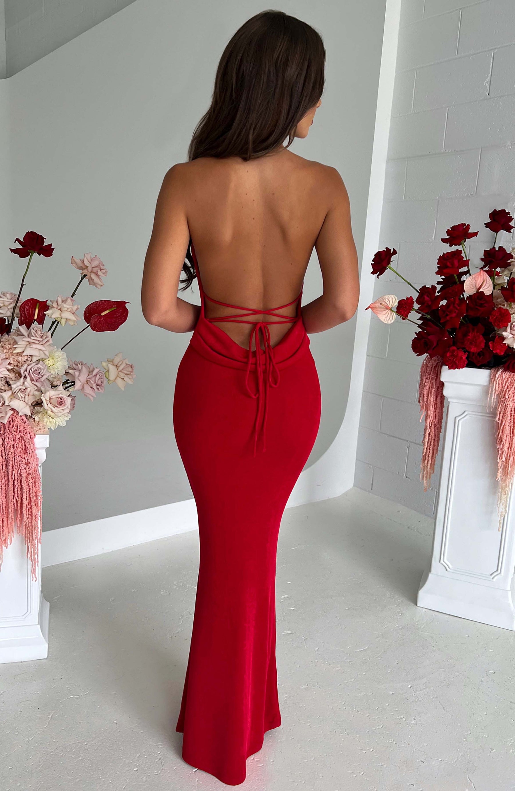 Talisa Maxi Elbise - Kırmızı