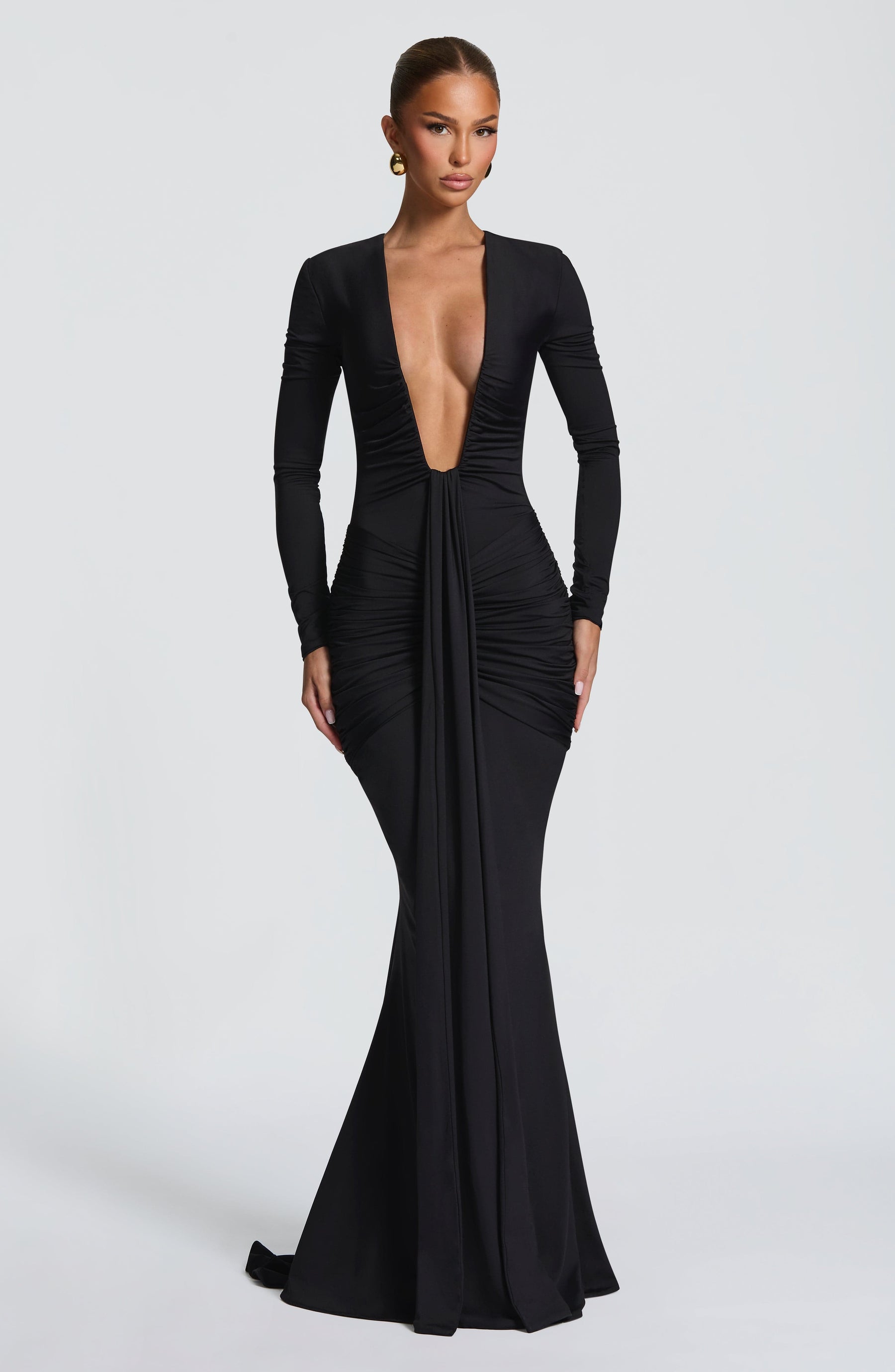 Tara Maxi Elbise - Siyah
