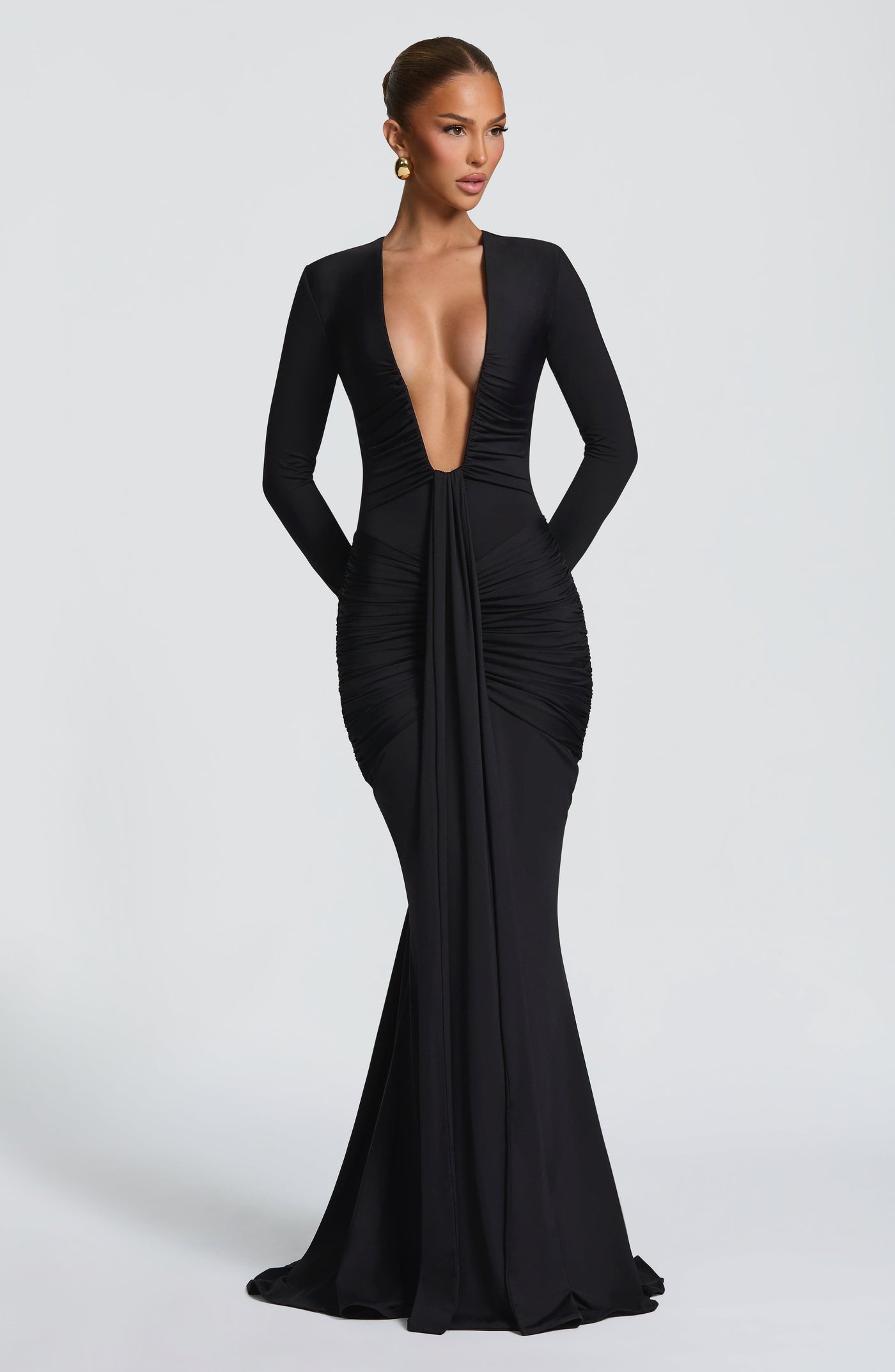 Tara Maxi Elbise - Siyah