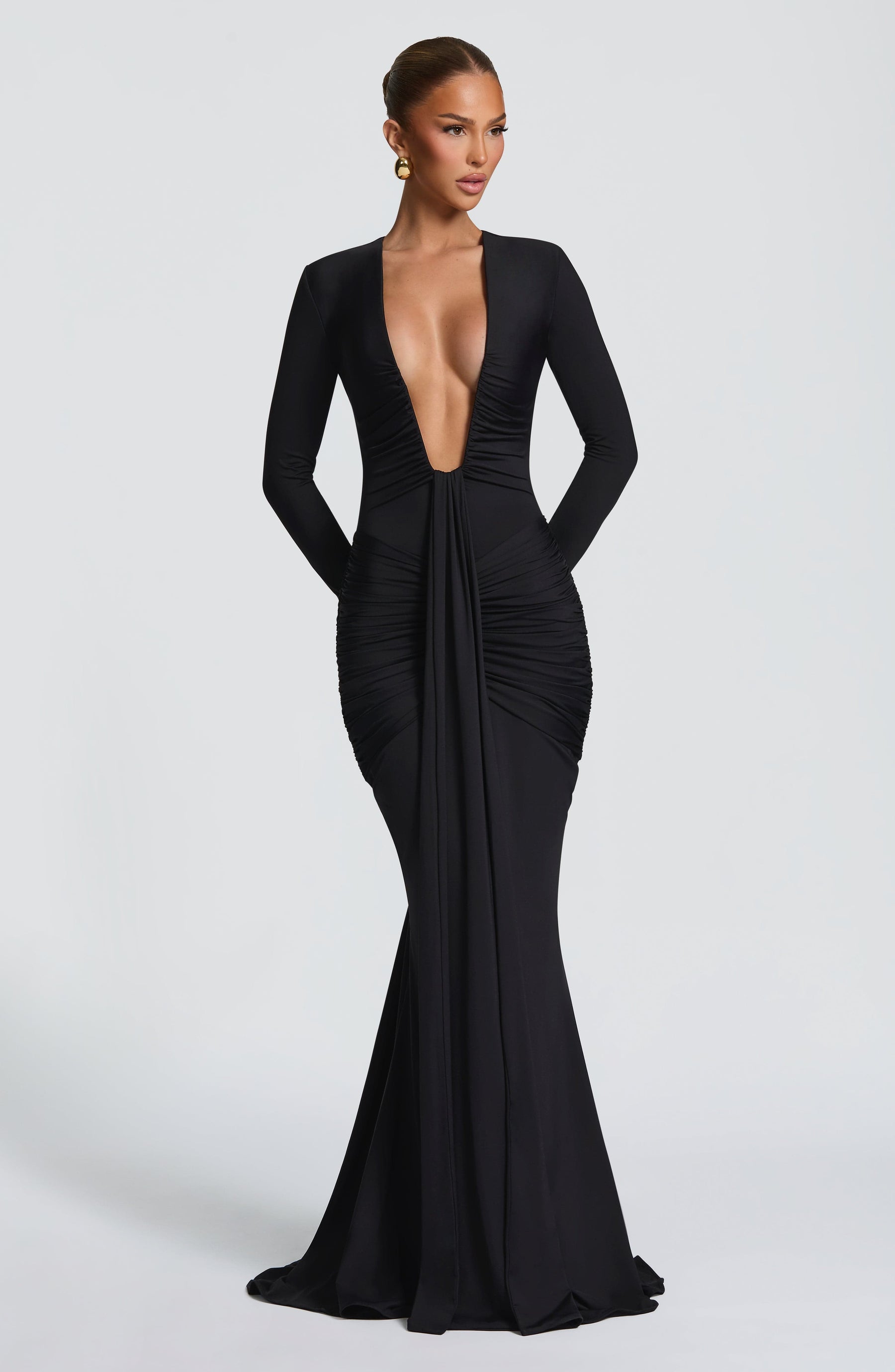Tara Maxi Elbise - Siyah