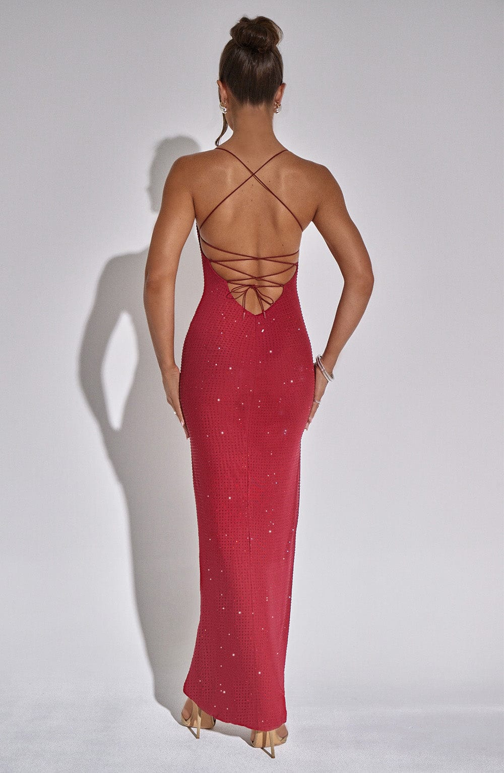 Tatum Maxi Elbise - Kırmızı