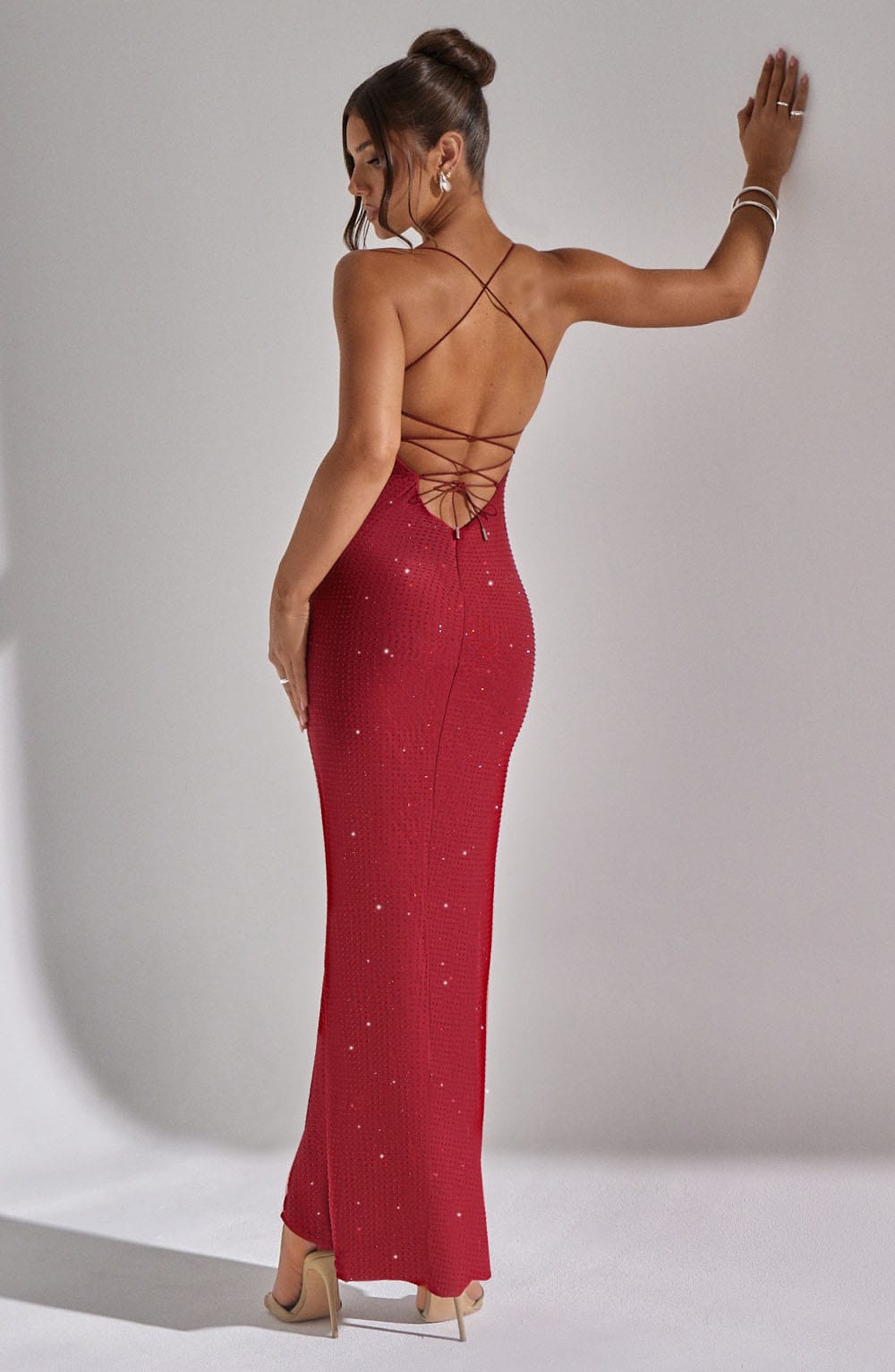 Tatum Maxi Elbise - Kırmızı