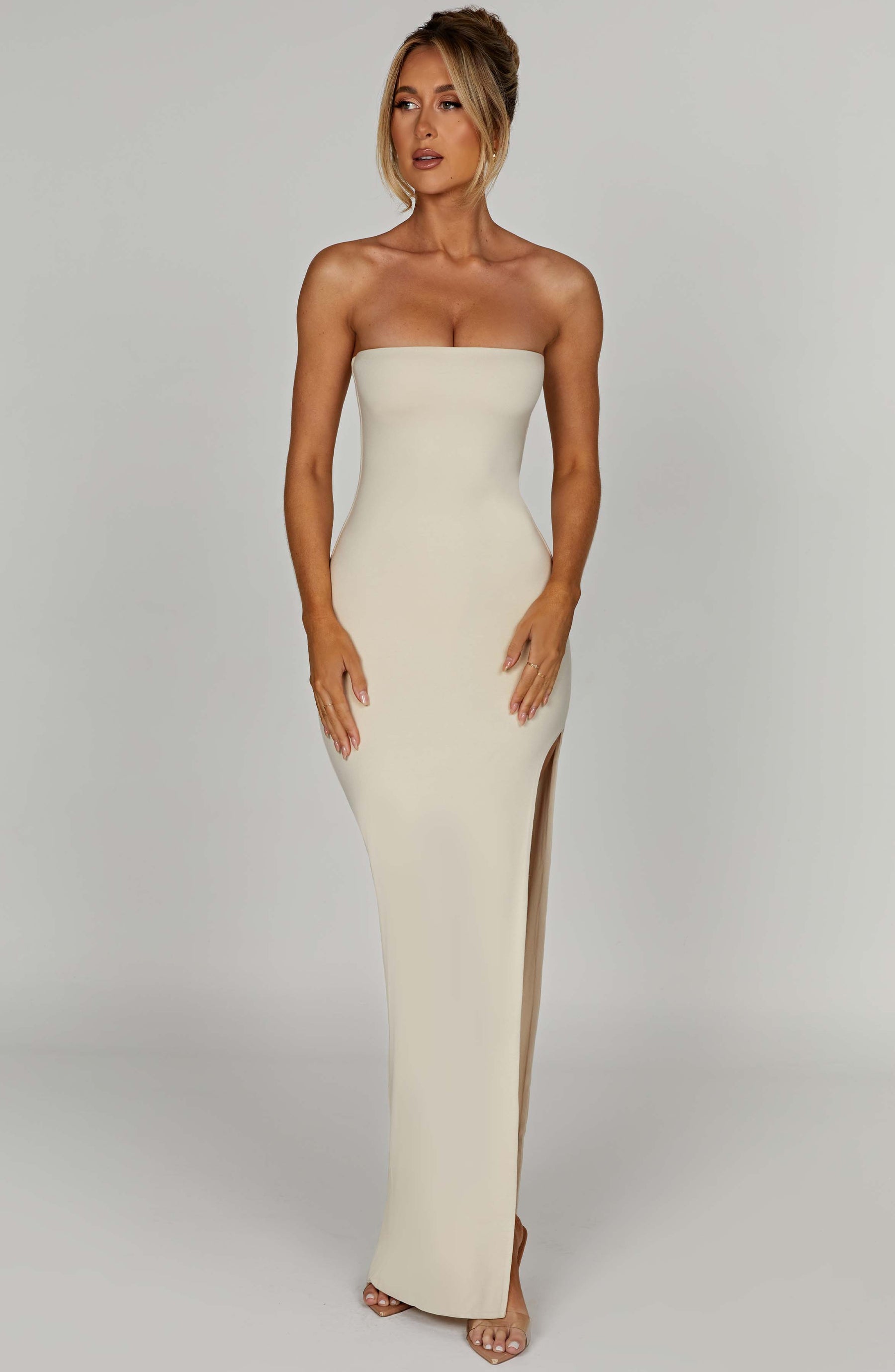 Teyana Maxi Elbise - Krem