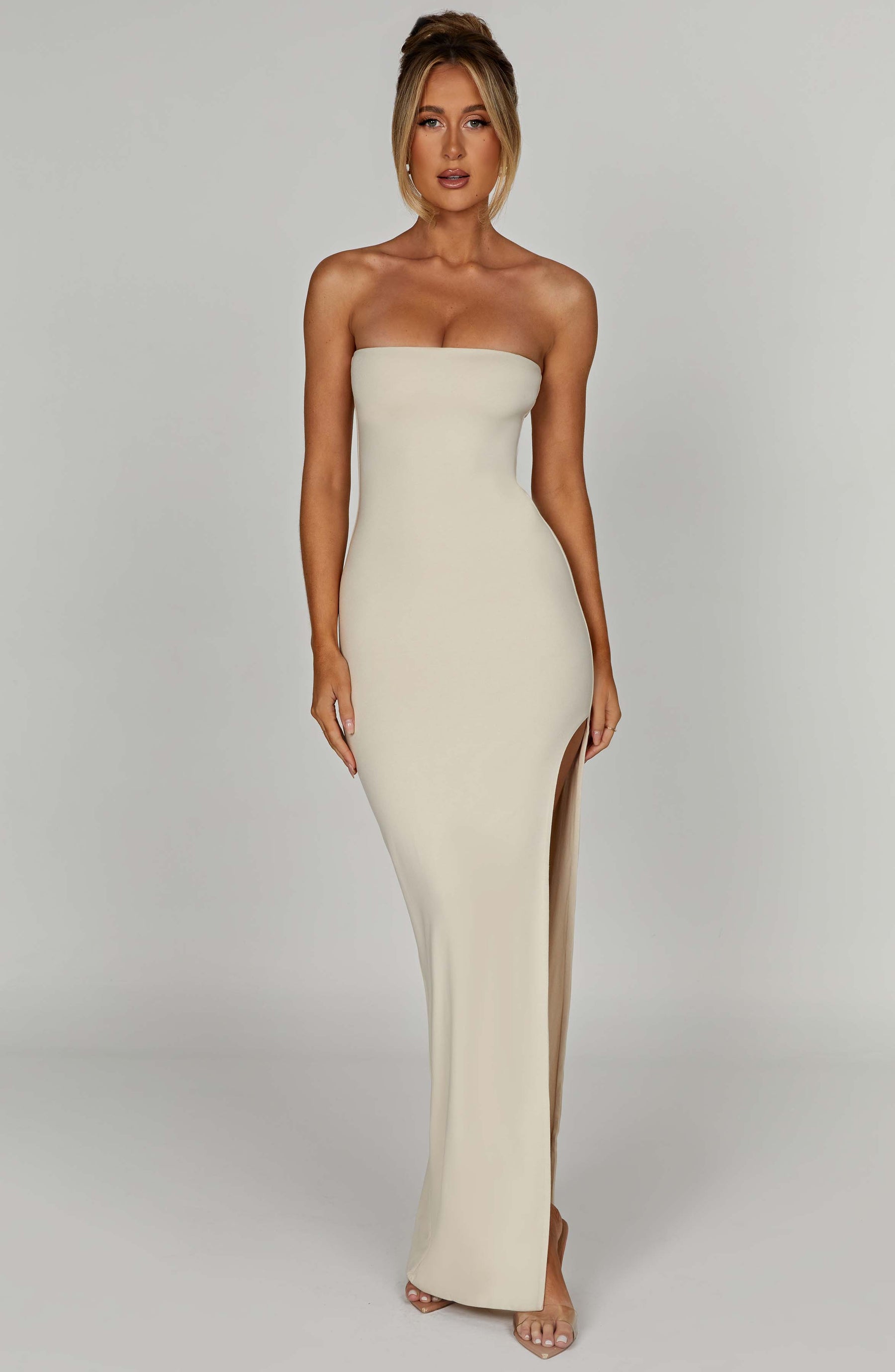Teyana Maxi Elbise - Krem