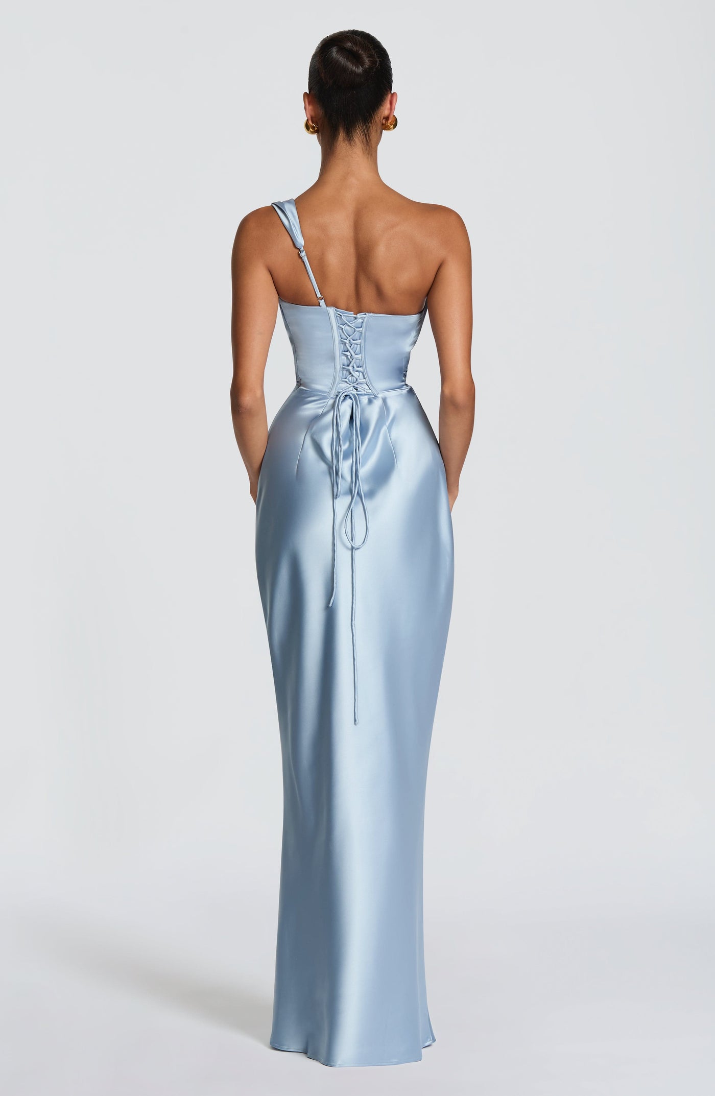 Thalassa Maxi Elbise - Buzul Mavisi