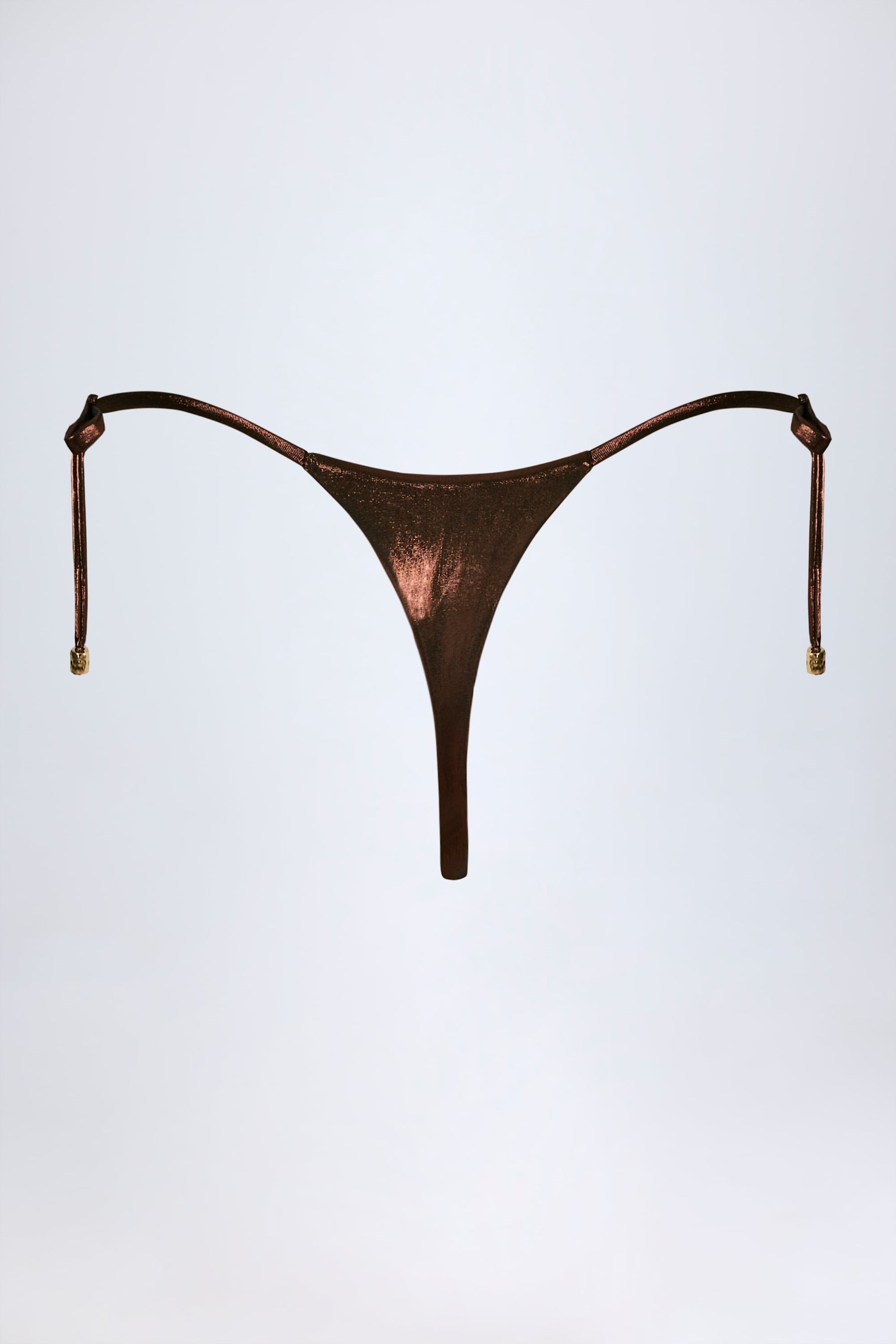 Bronz Altın Rengi Tanga Bikini Altı