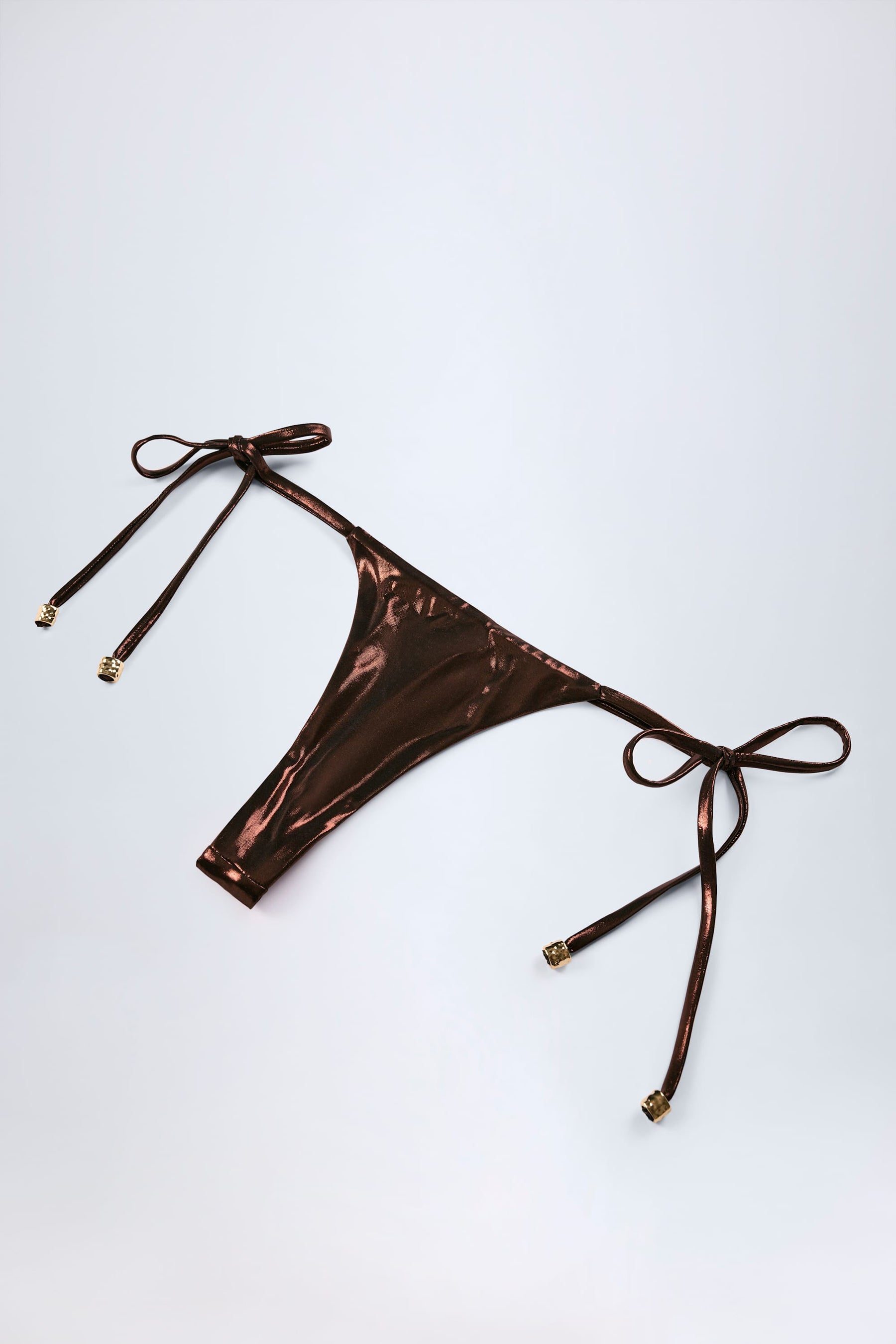 Bronz Altın Rengi Tanga Bikini Altı