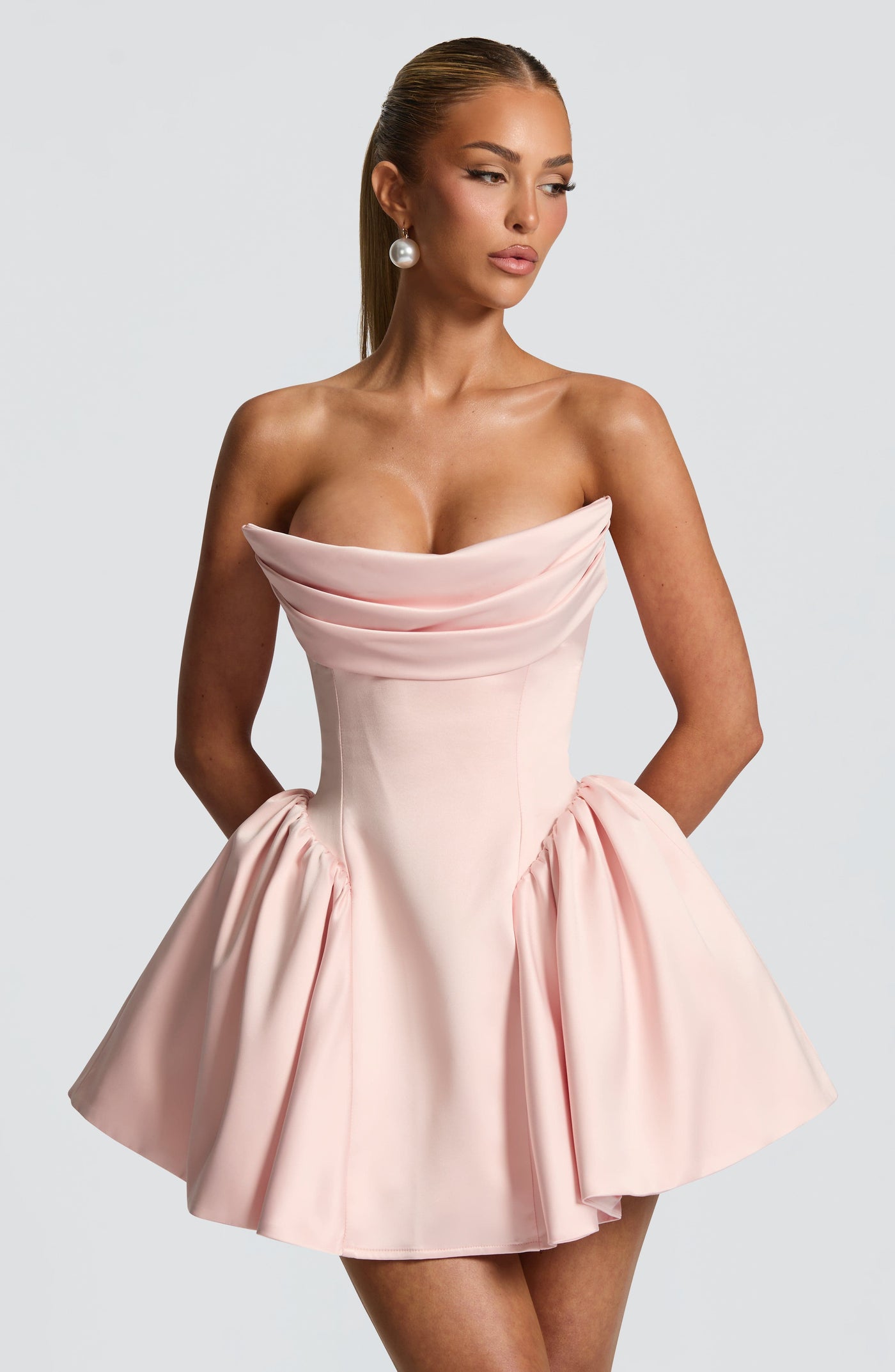 Trinity Mini Elbise - Pembe