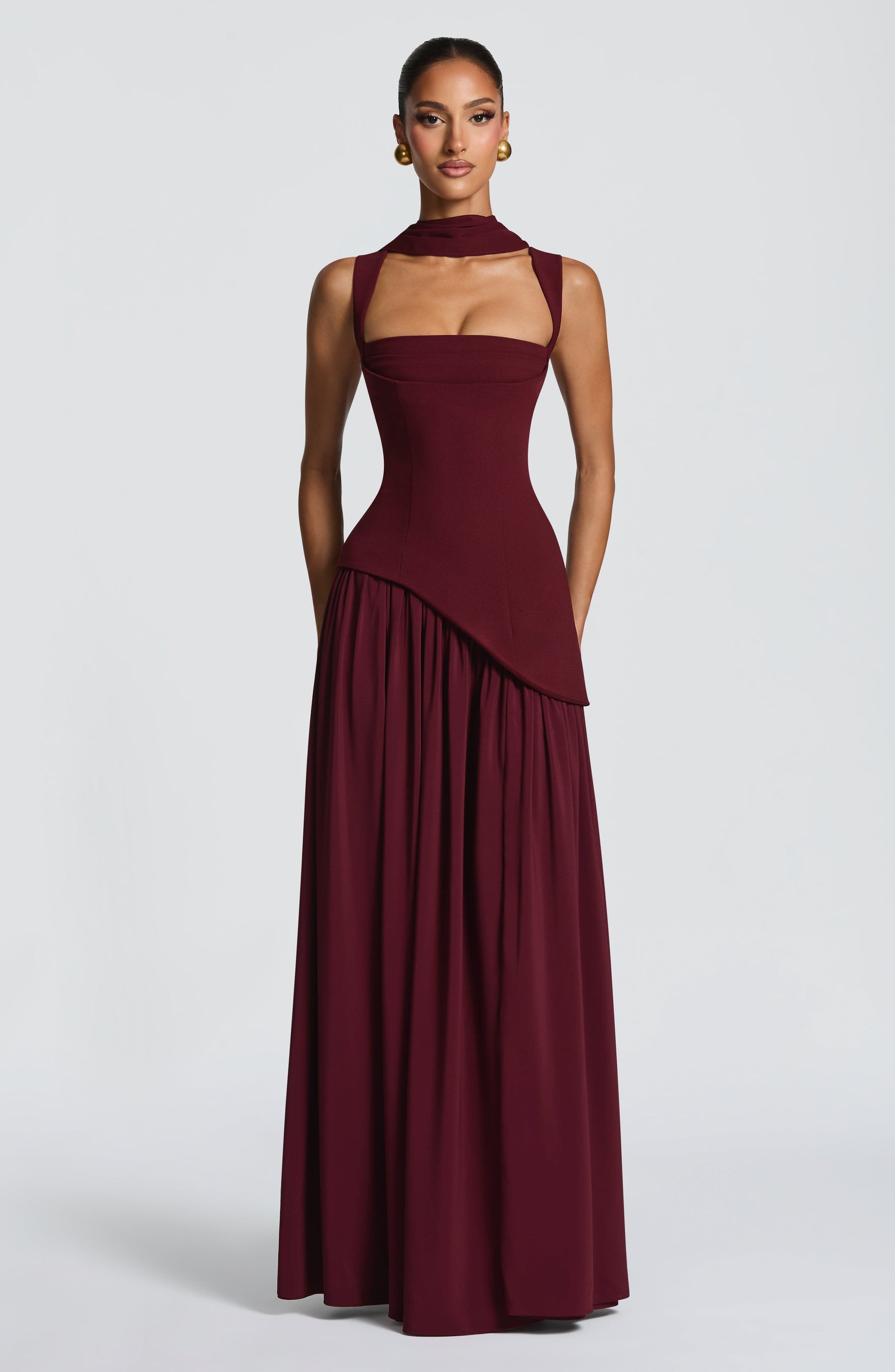 Tullulah Maxi Elbise - Kiraz Lake