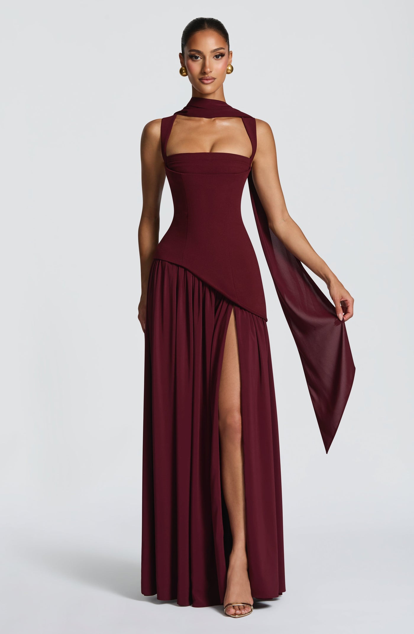 Tullulah Maxi Elbise - Kiraz Lake