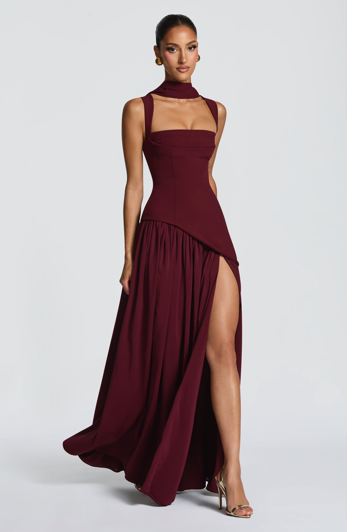 Tullulah Maxi Elbise - Kiraz Lake