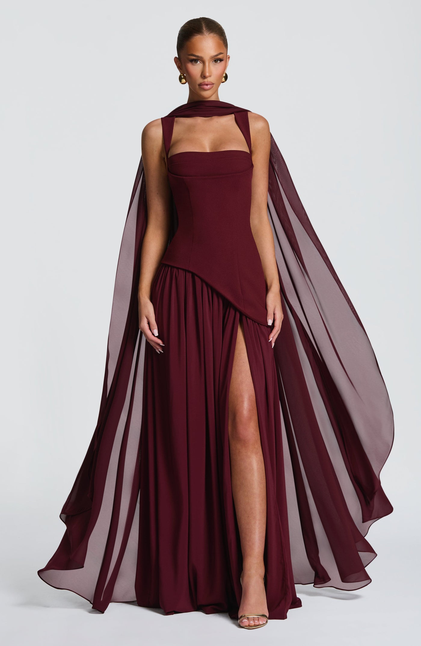 Tullulah Maxi Elbise - Kiraz Lake