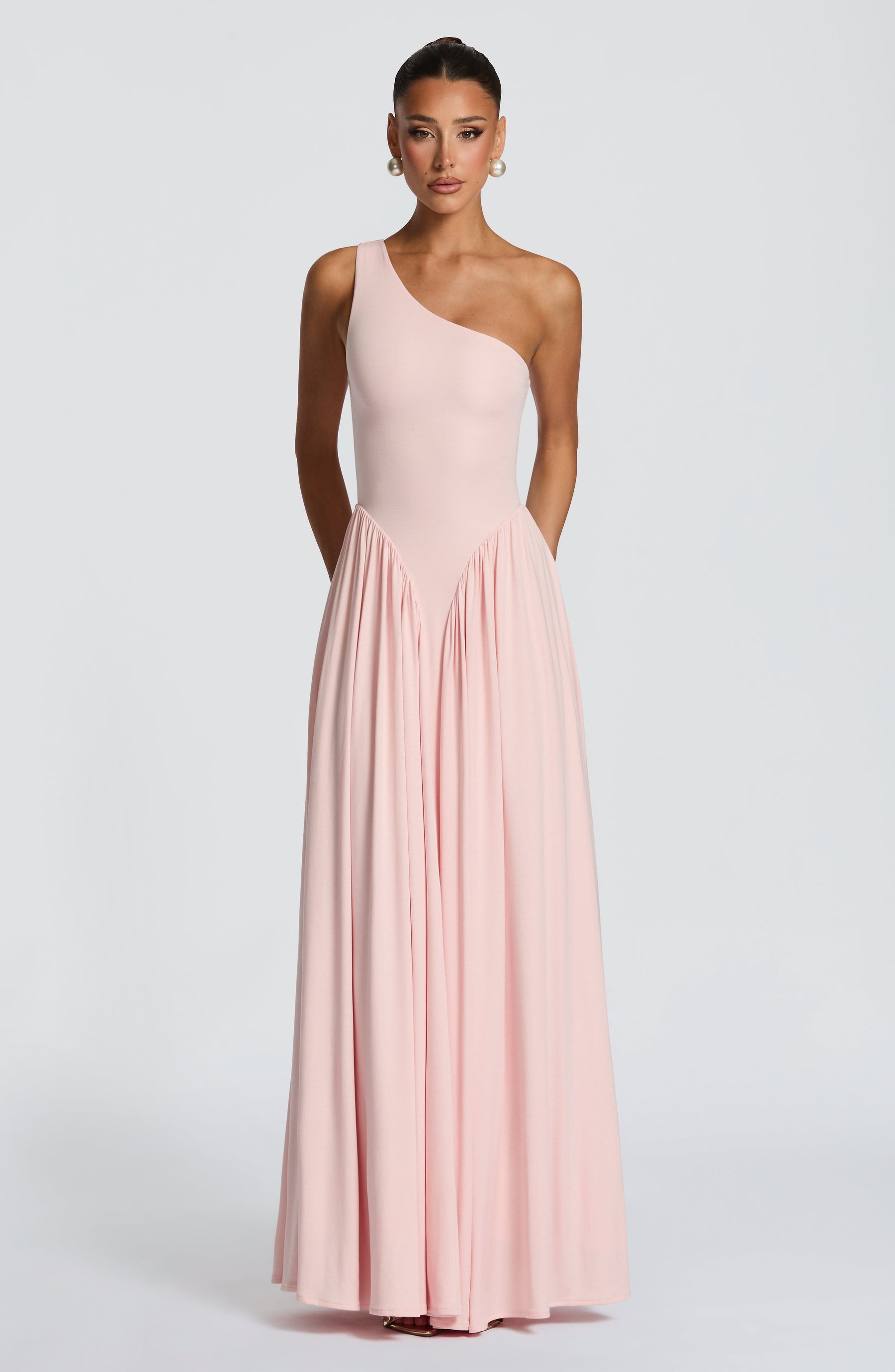 Vespera Maxi Elbise - Yumuşak Pembe