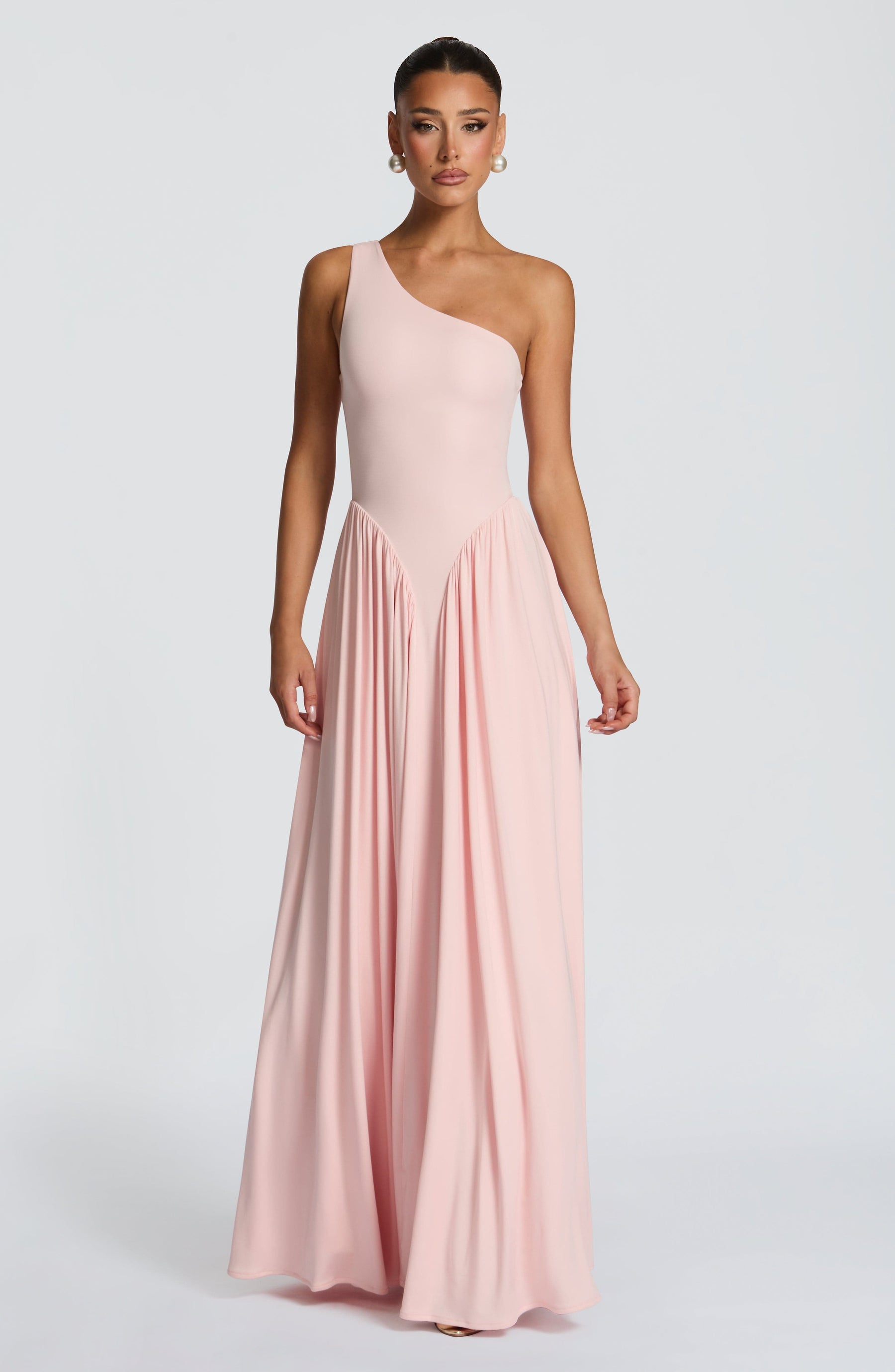 Vespera Maxi Elbise - Yumuşak Pembe