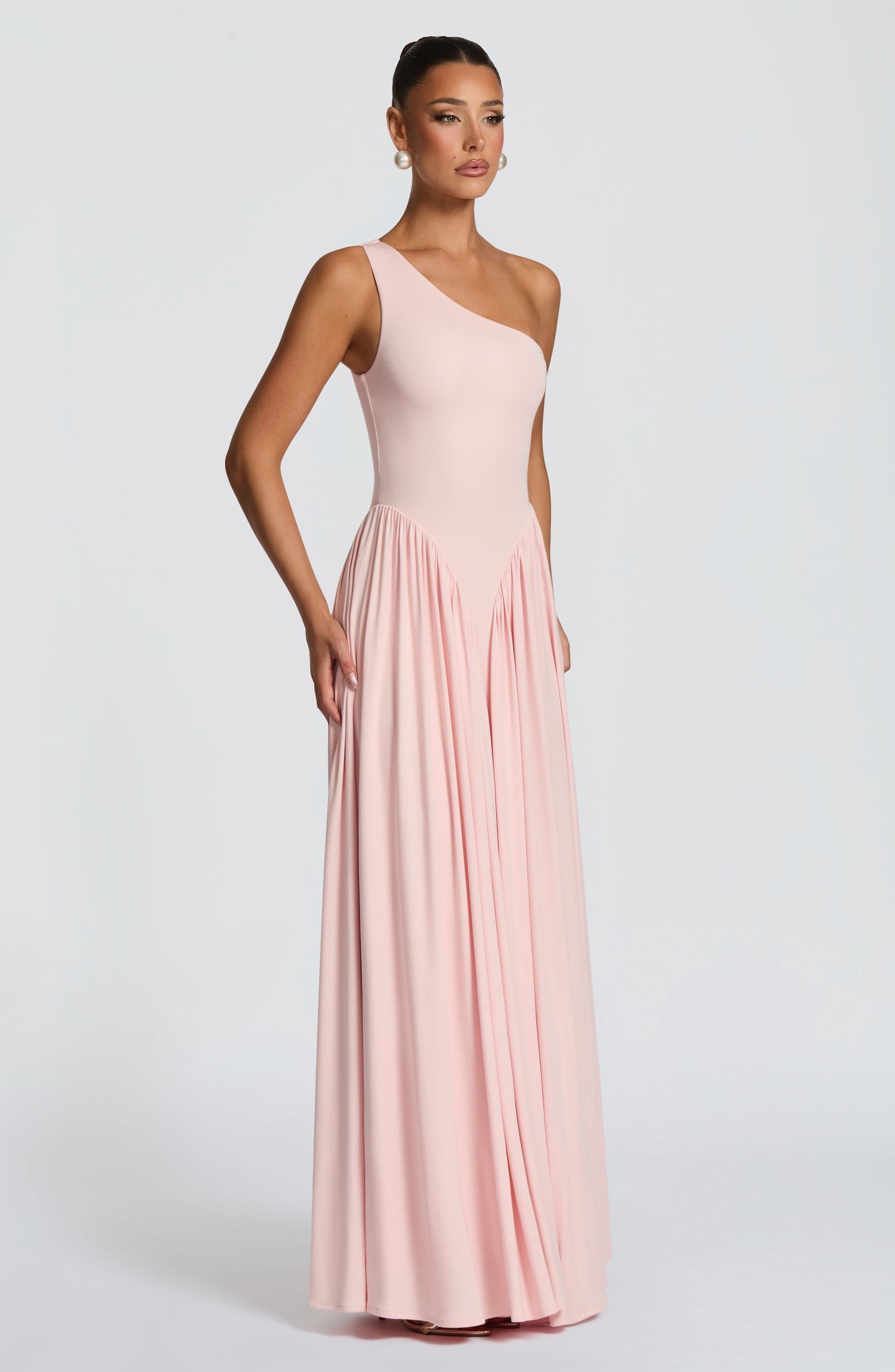 Vespera Maxi Elbise - Yumuşak Pembe