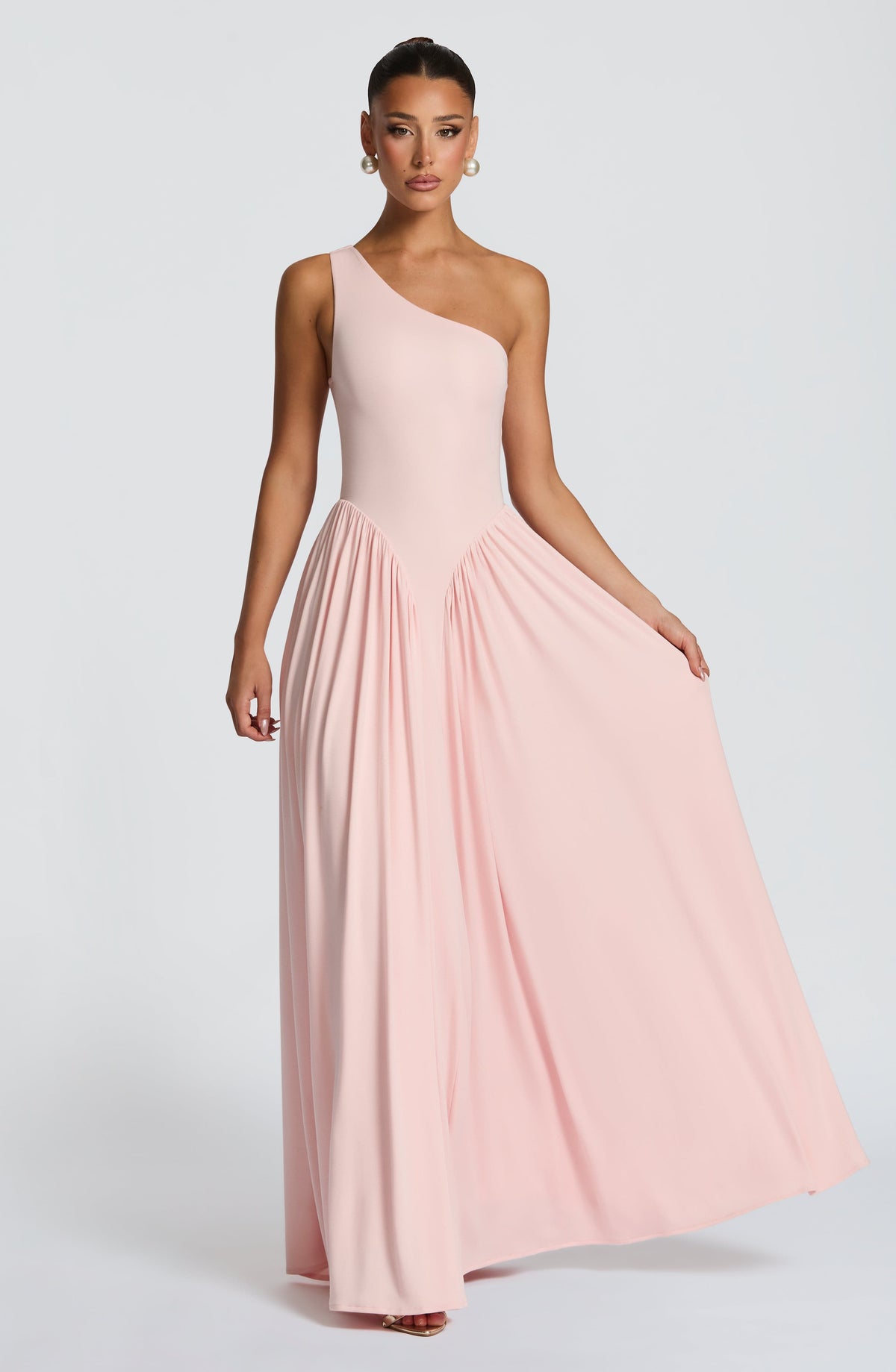 Vespera Maxi Elbise - Yumuşak Pembe