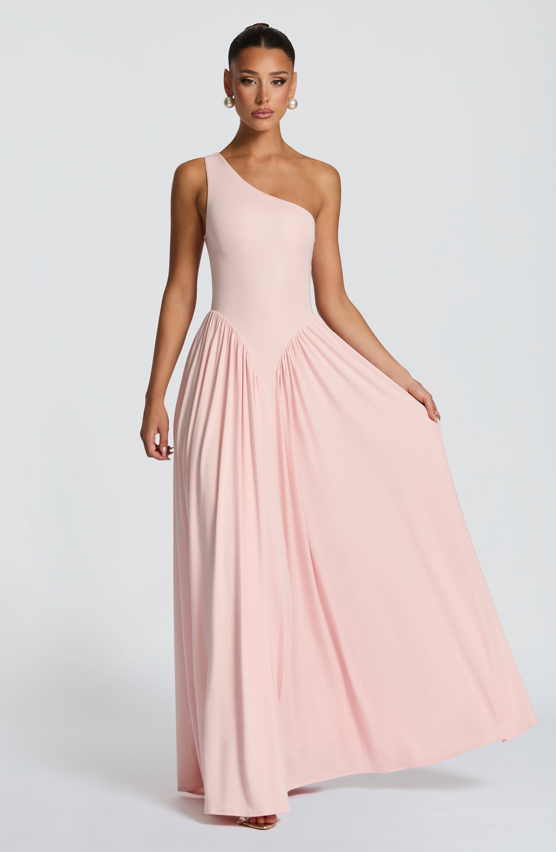 Vespera Maxi Elbise - Yumuşak Pembe