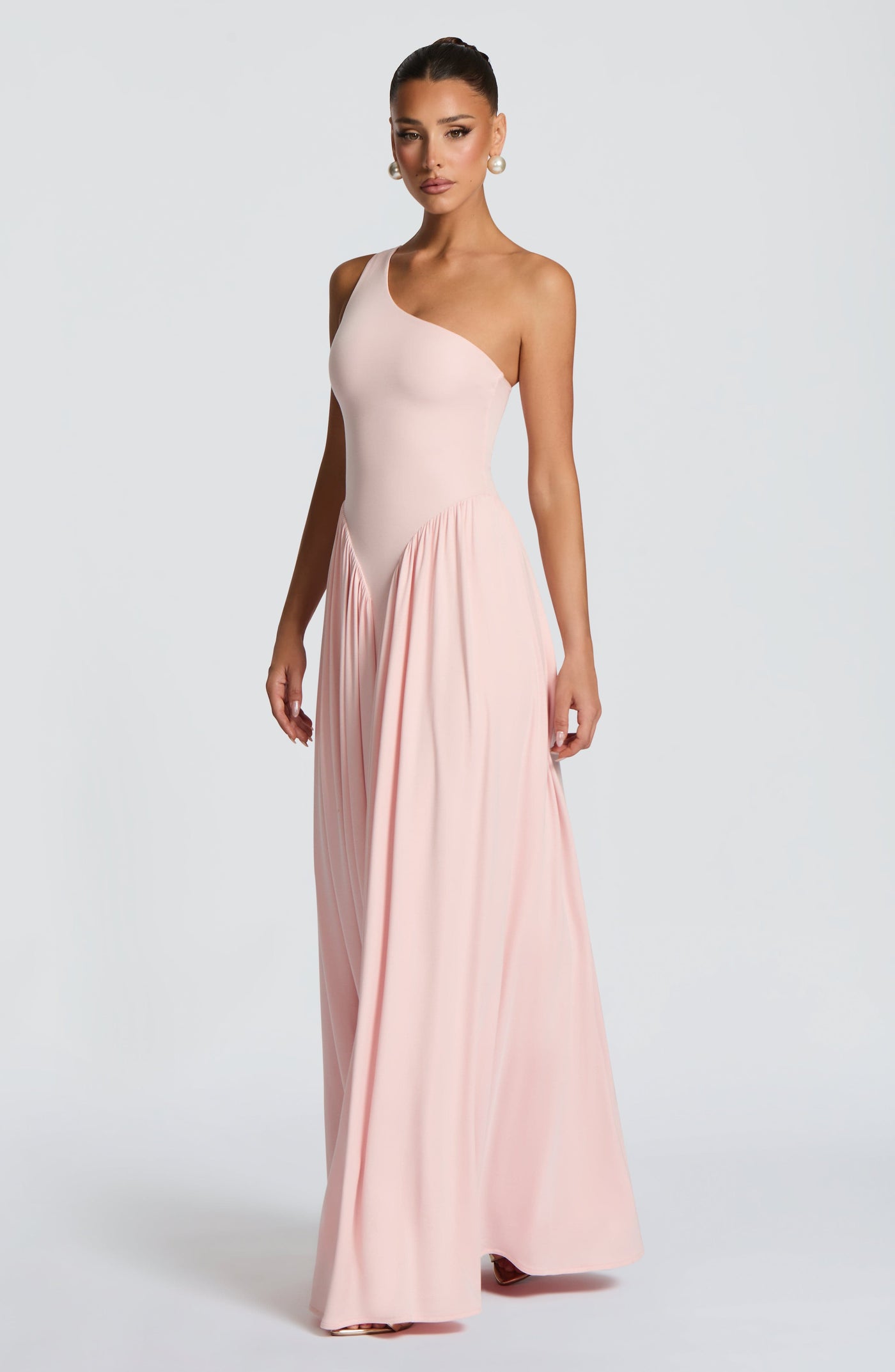 Vespera Maxi Elbise - Yumuşak Pembe