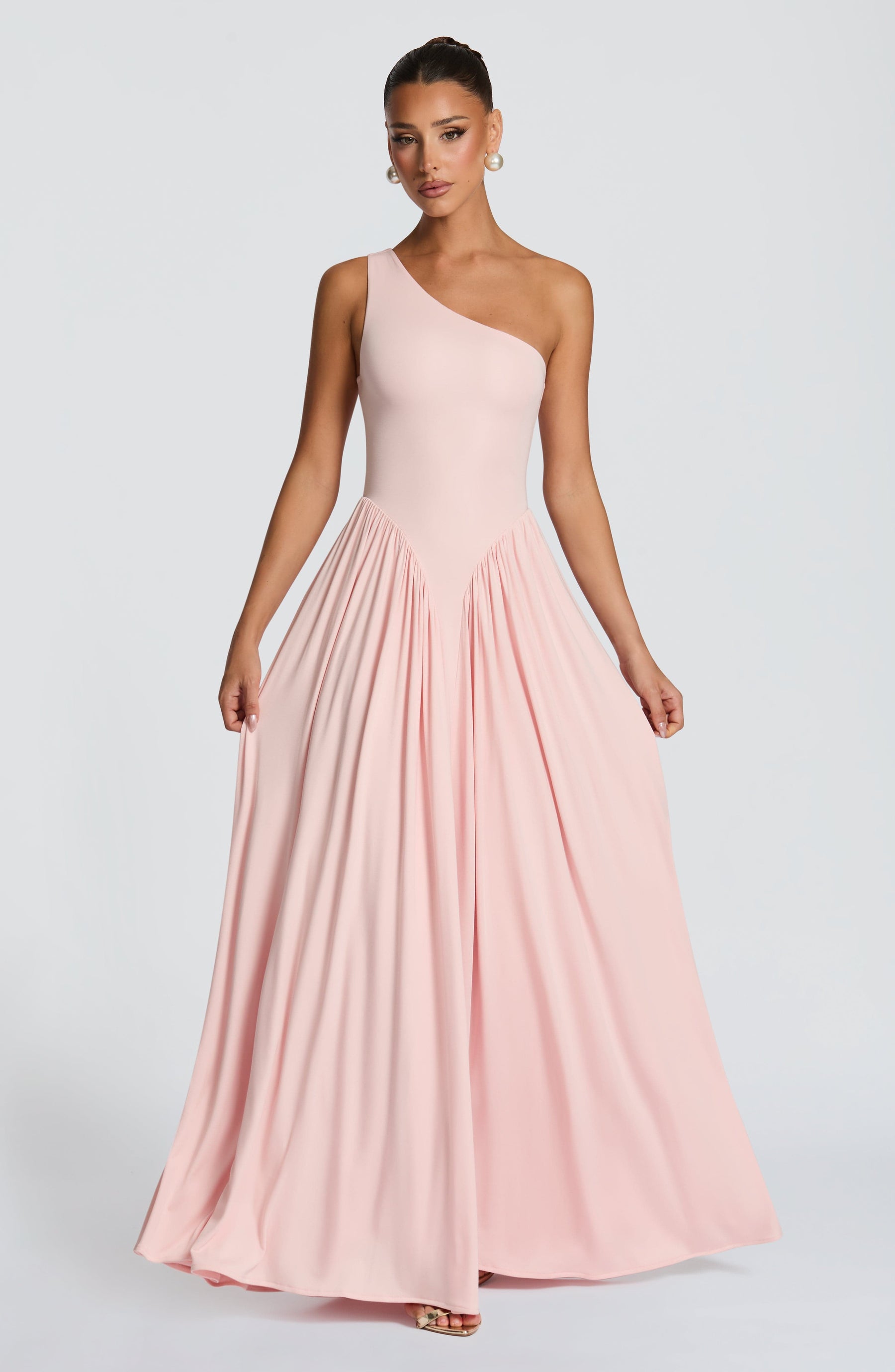Vespera Maxi Elbise - Yumuşak Pembe